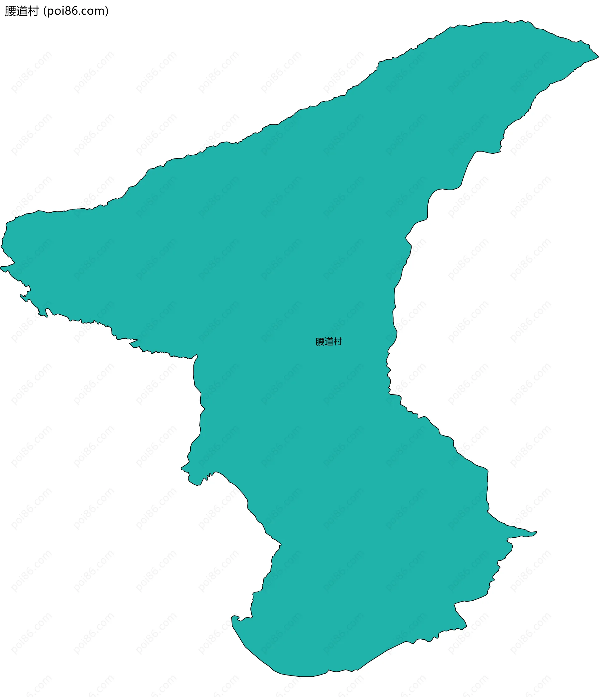 腰道村边界地图