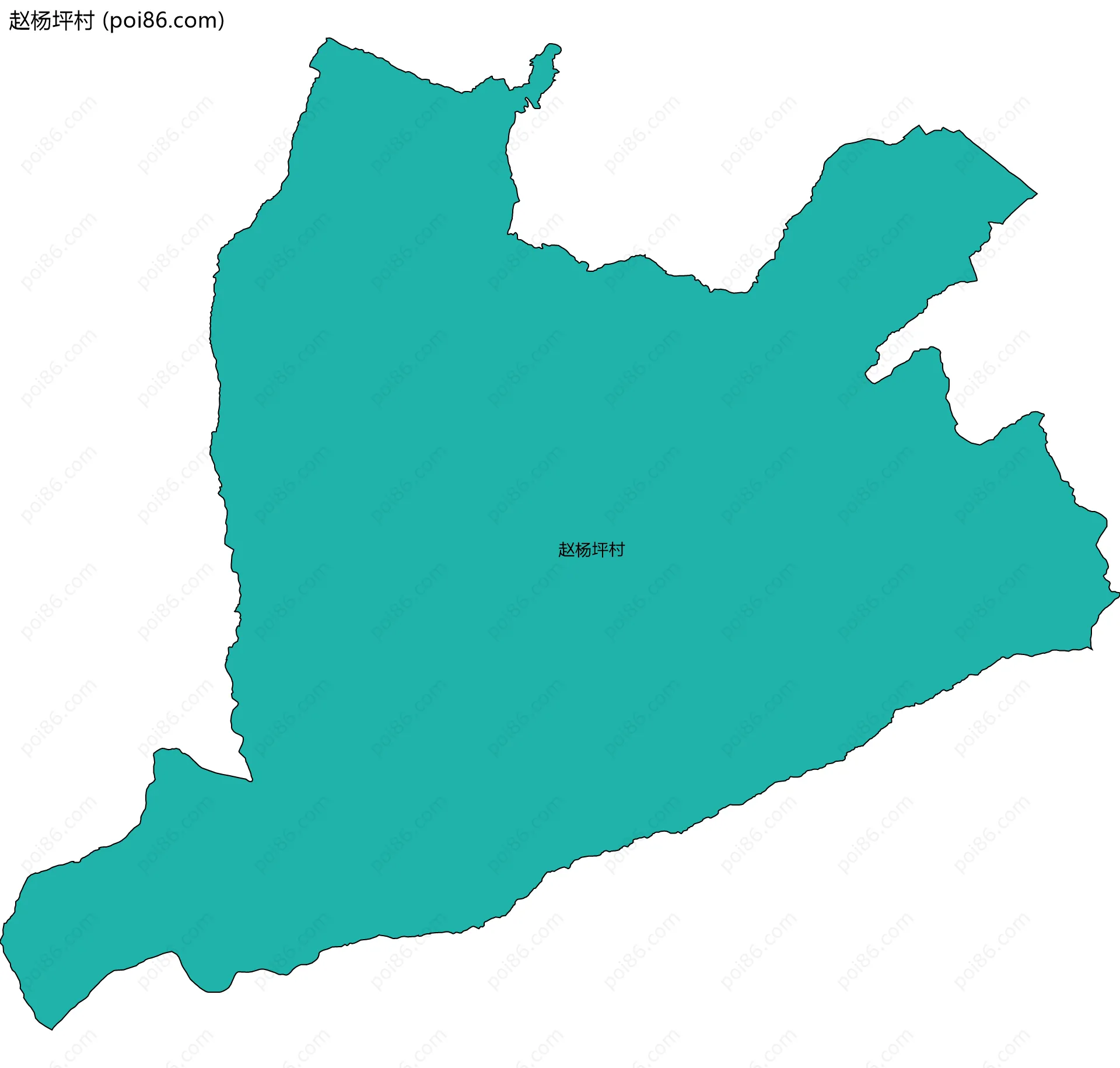 赵杨坪村边界地图