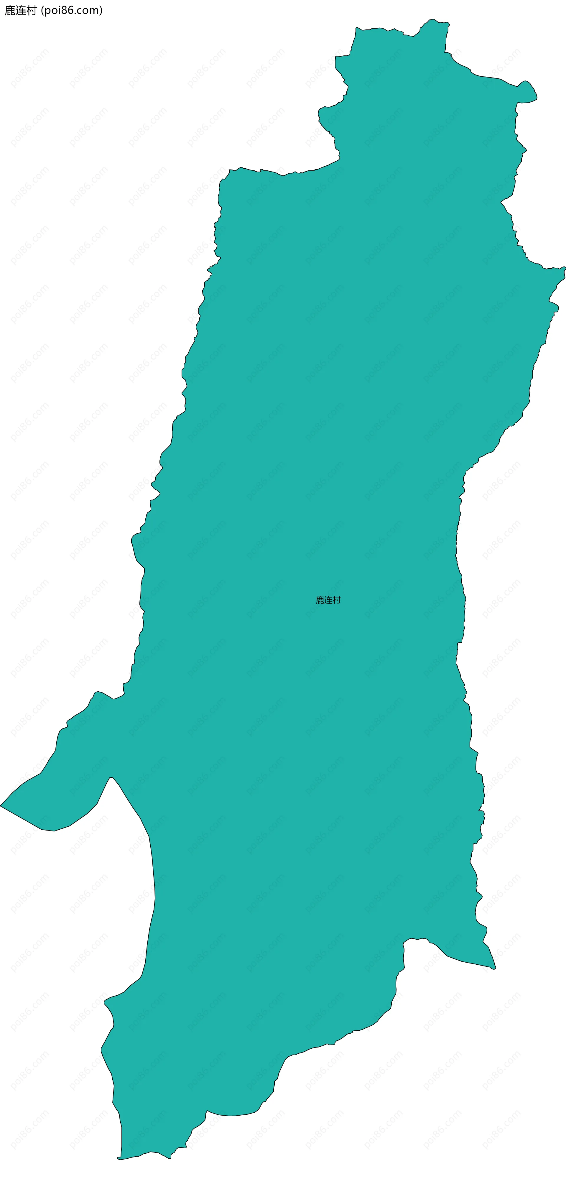 鹿连村边界地图