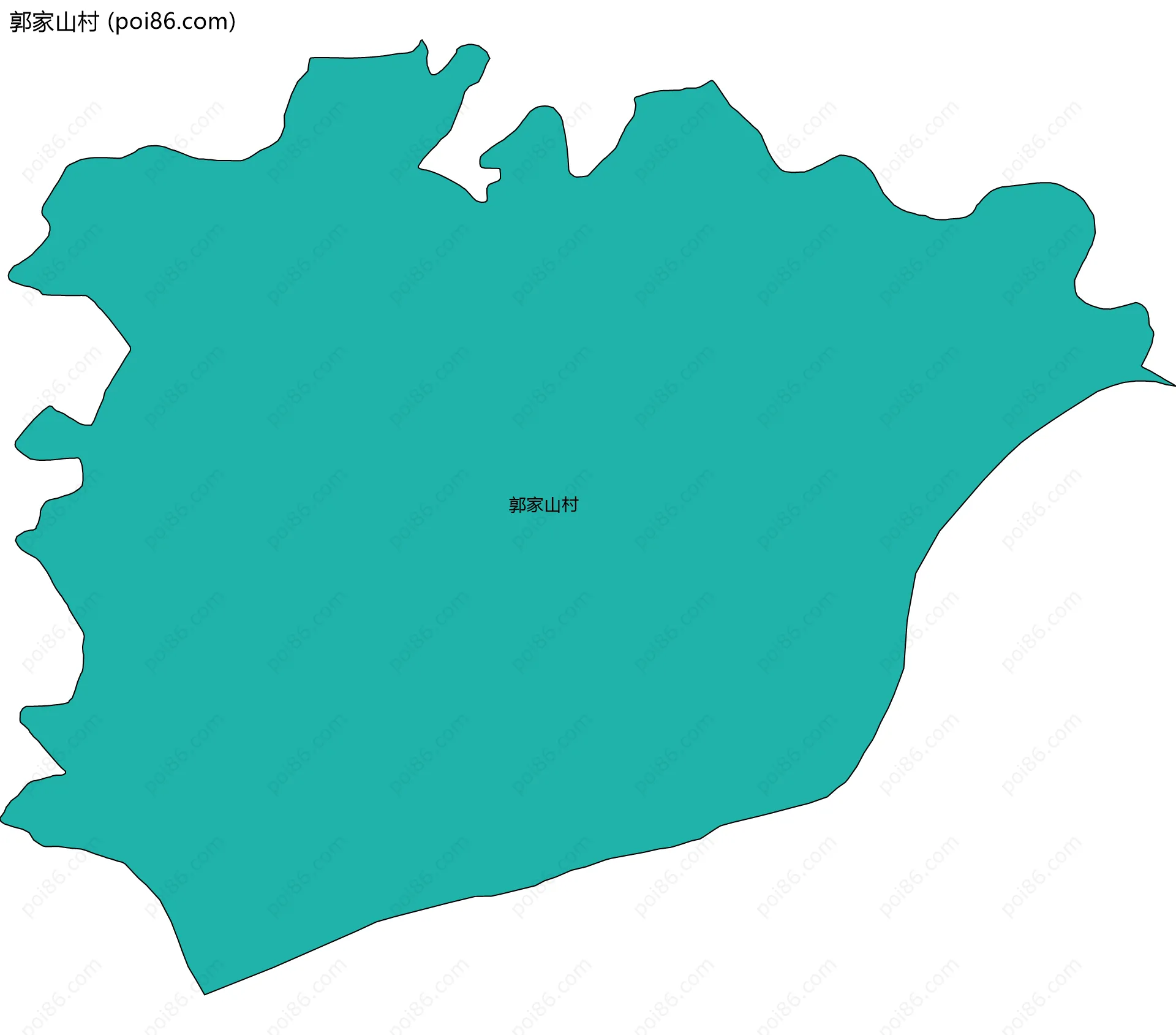 郭家山村边界地图