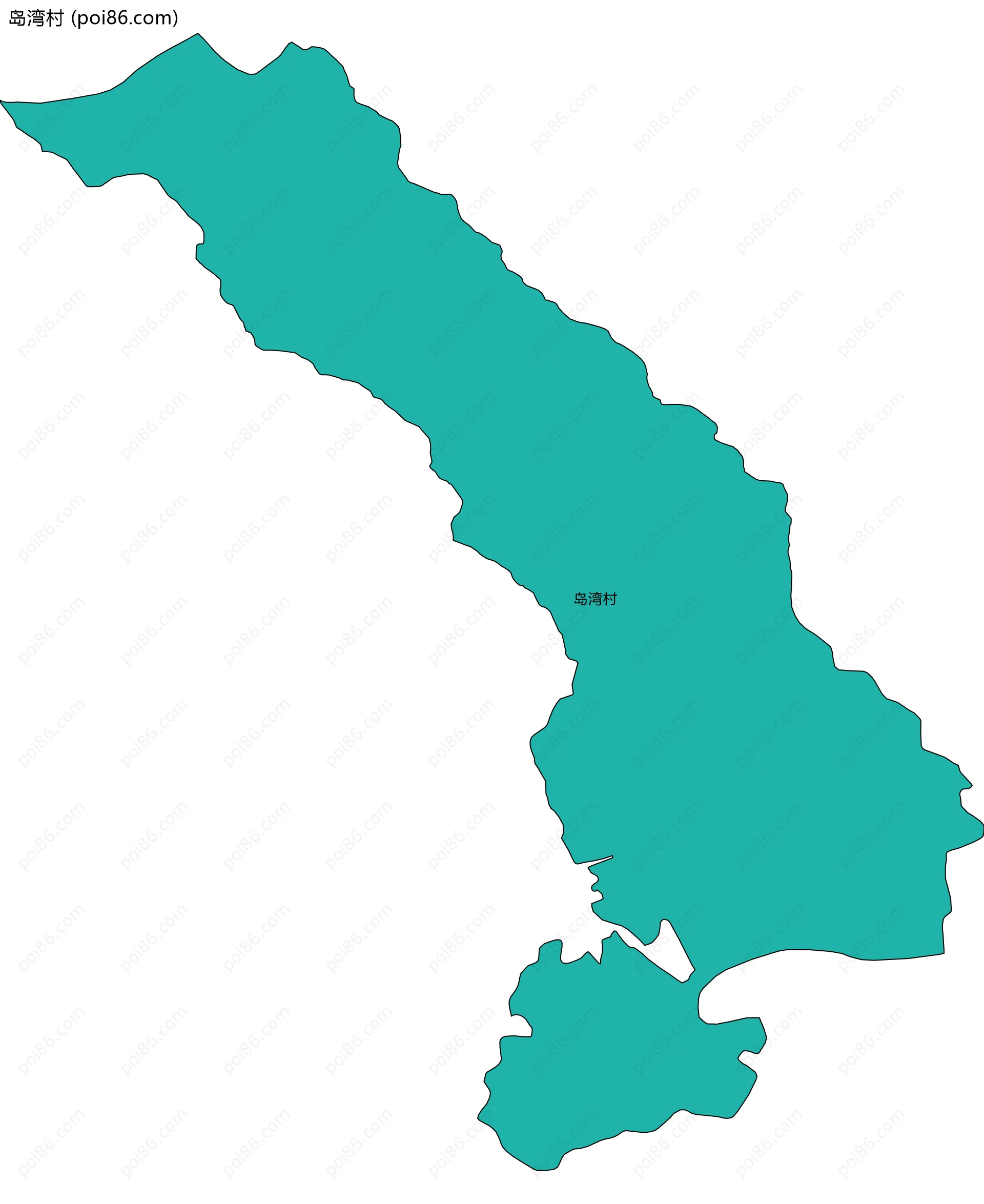 岛湾村边界地图