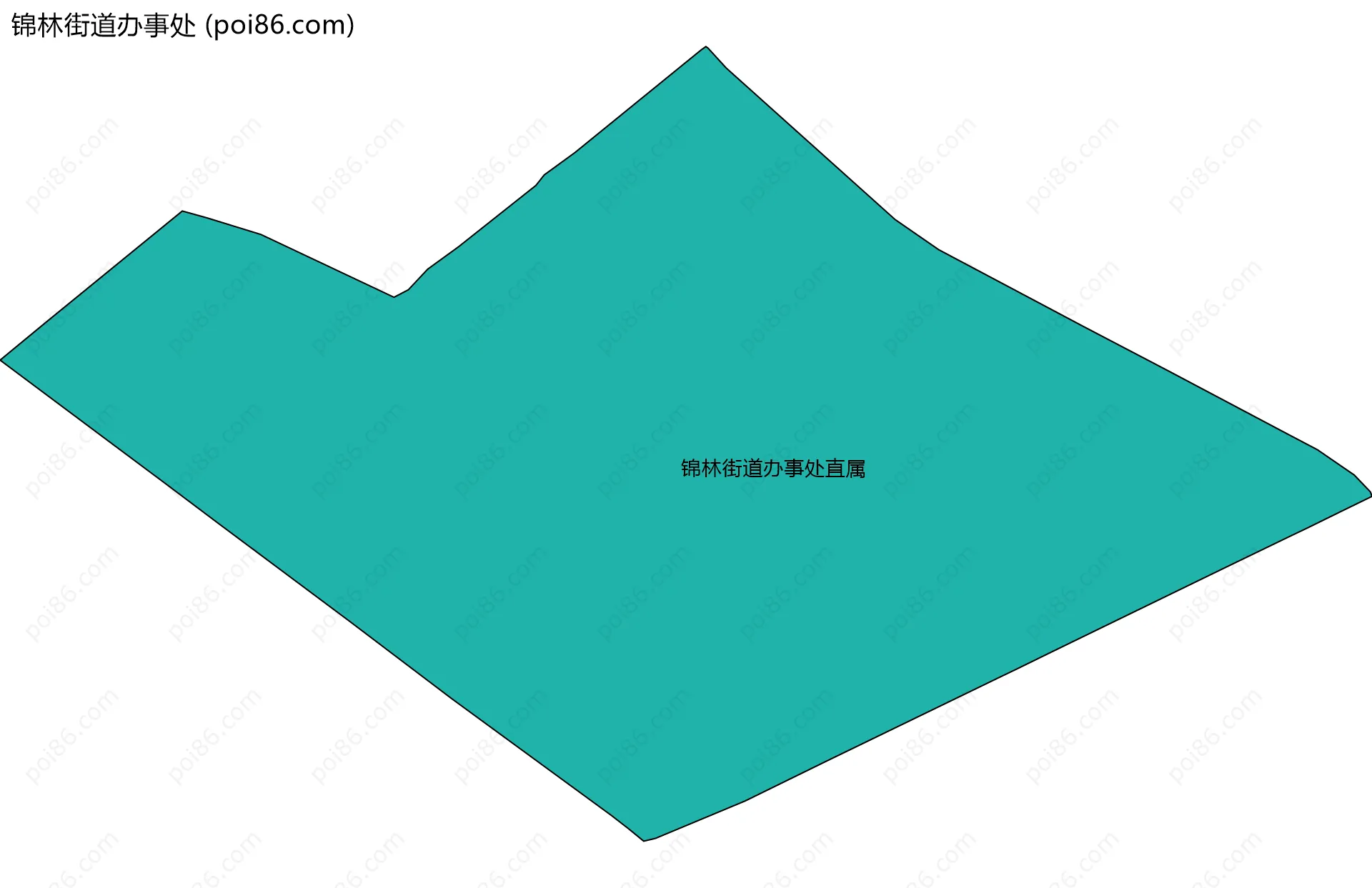 锦林街道办事处边界地图(五级行政区划)