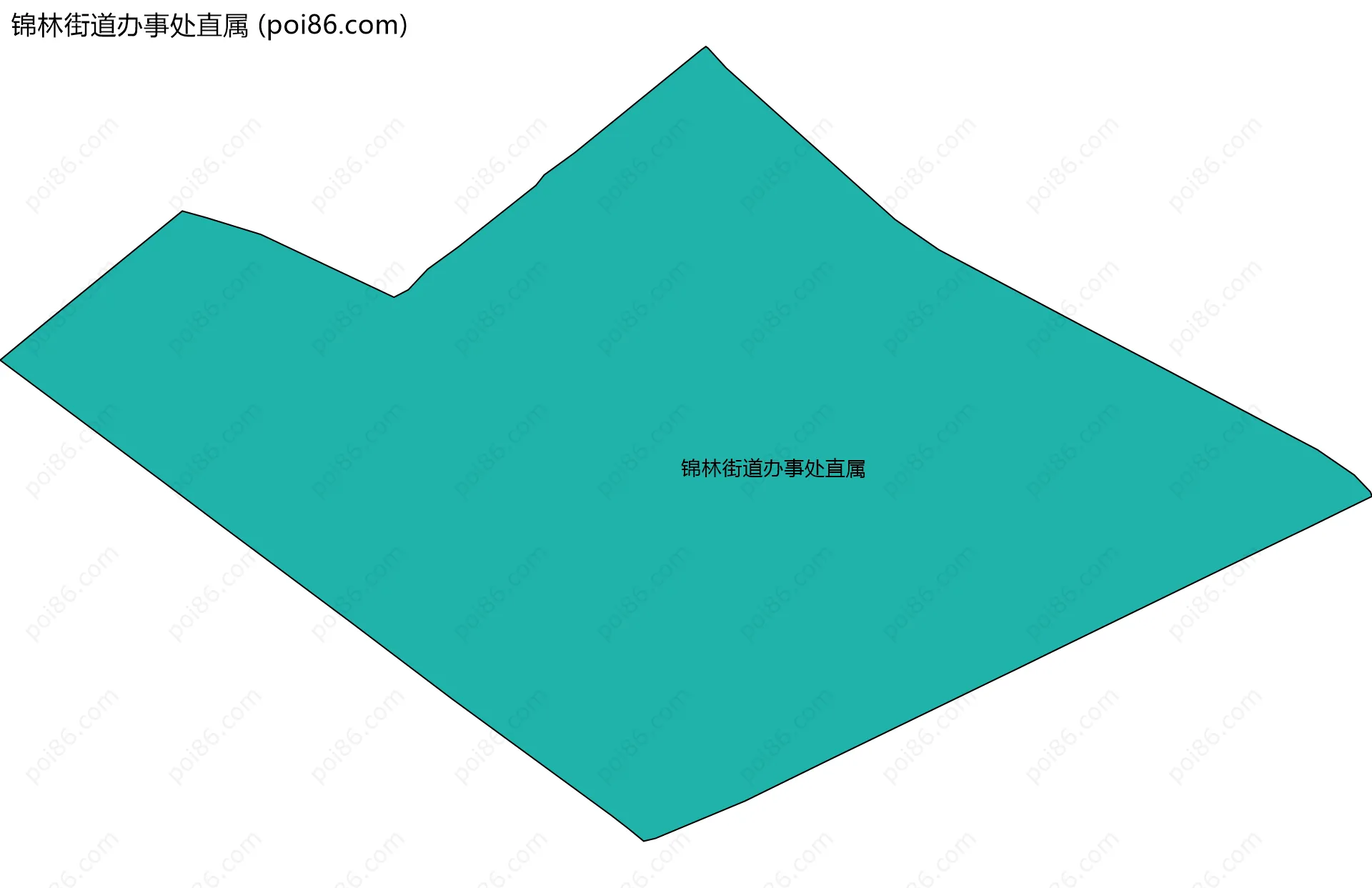 锦林街道办事处直属边界地图