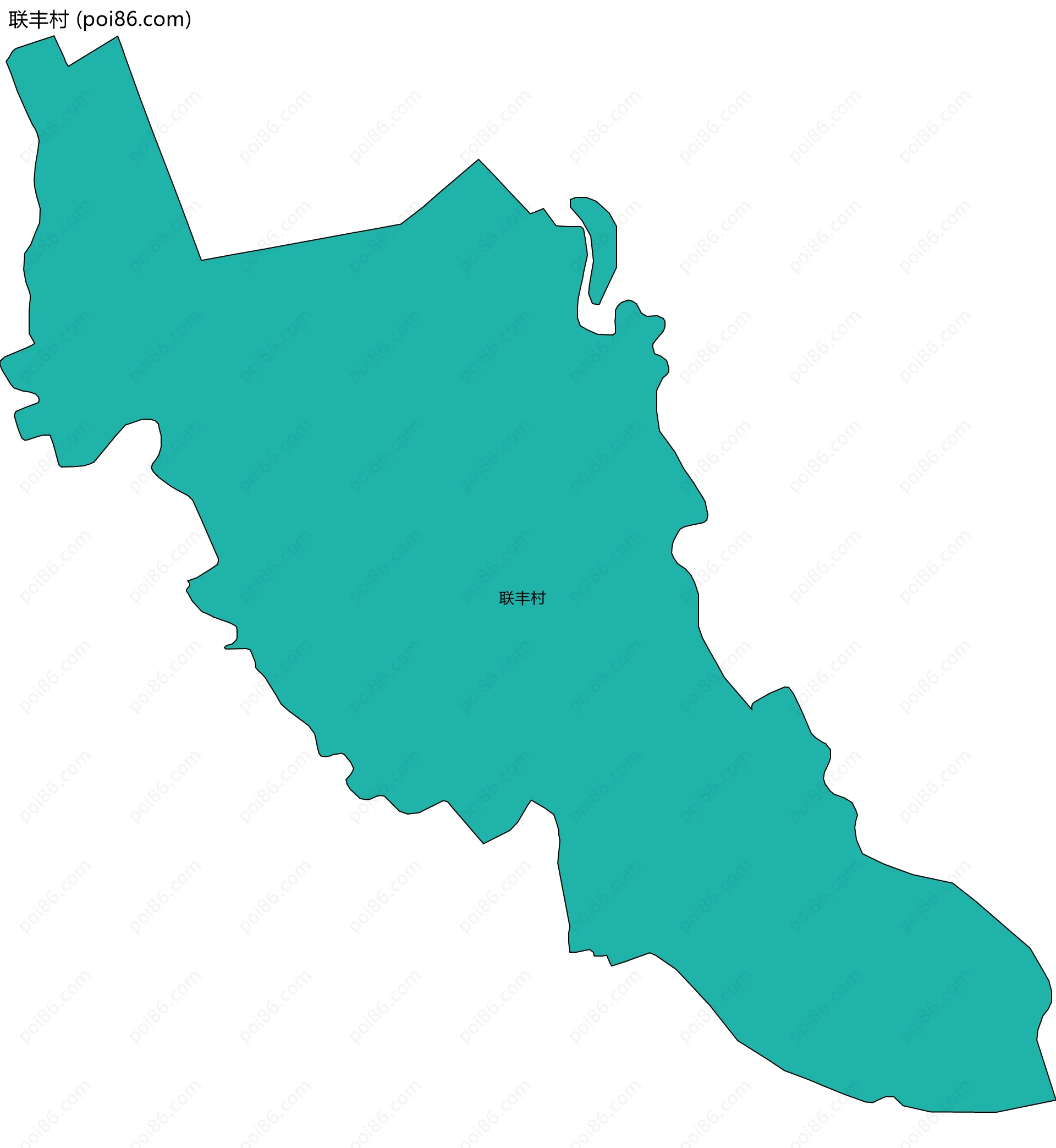 联丰村边界地图