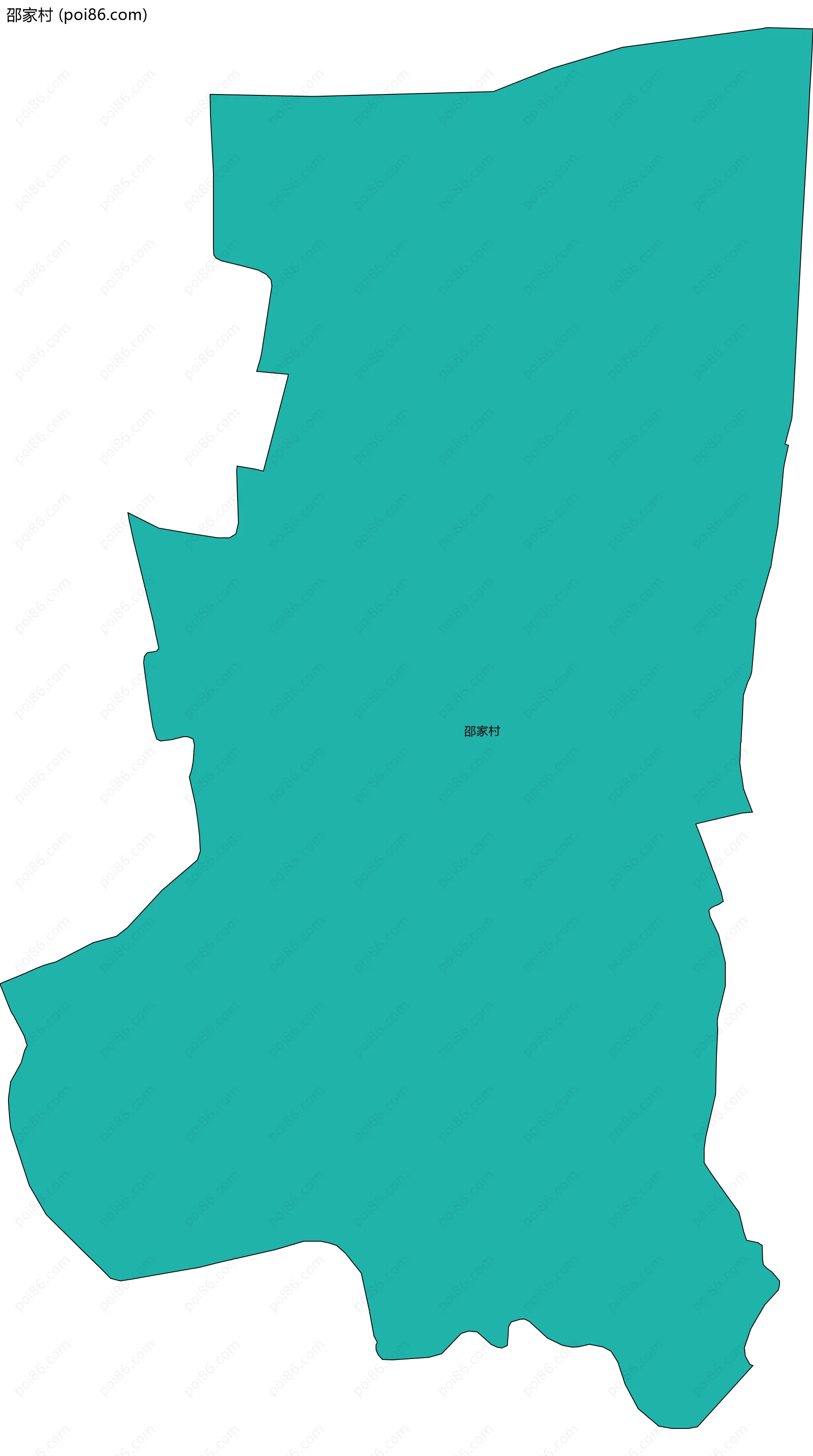 邵家村边界地图