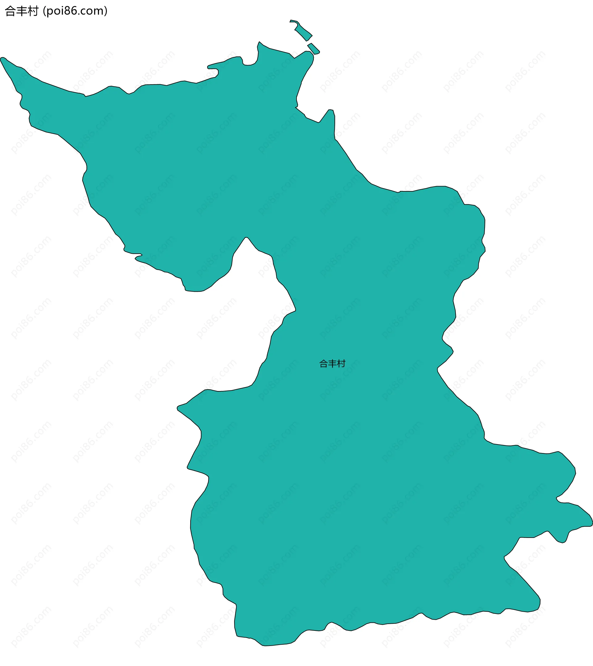 合丰村边界地图