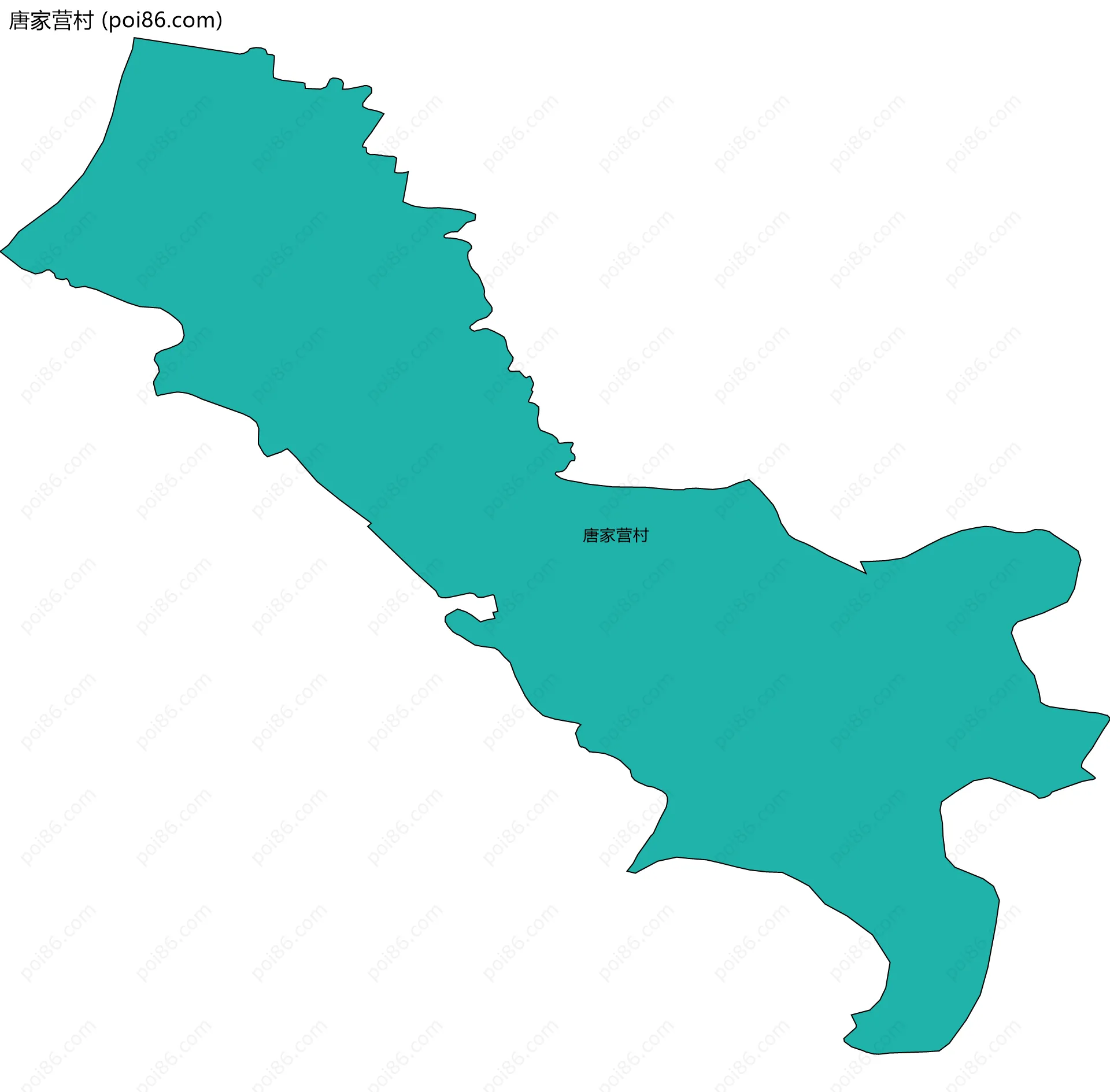 唐家营村边界地图