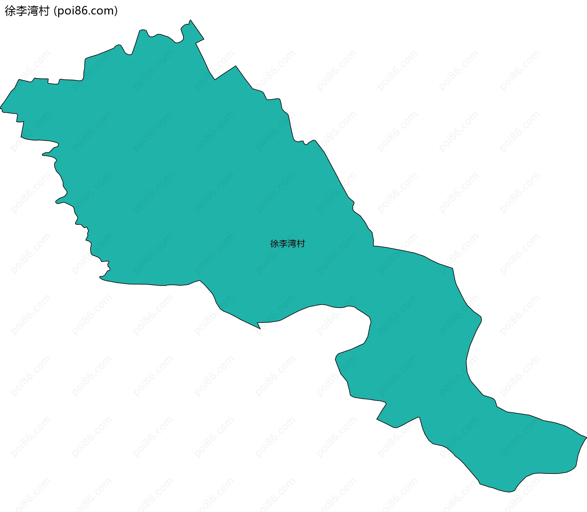 徐李湾村边界地图