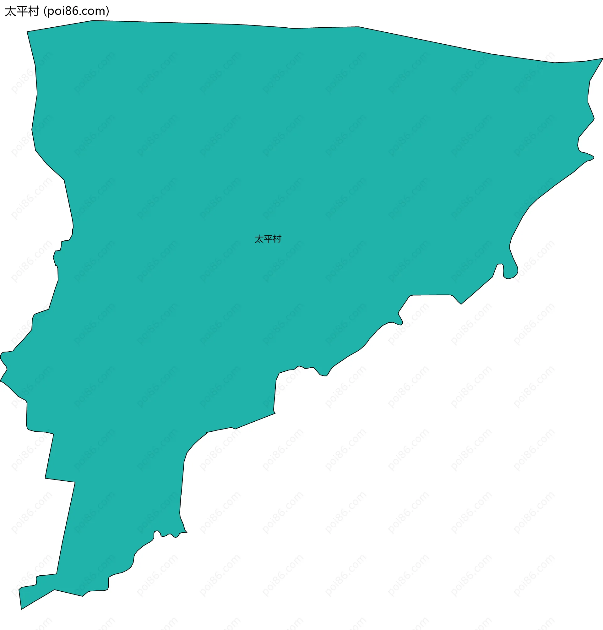 太平村边界地图