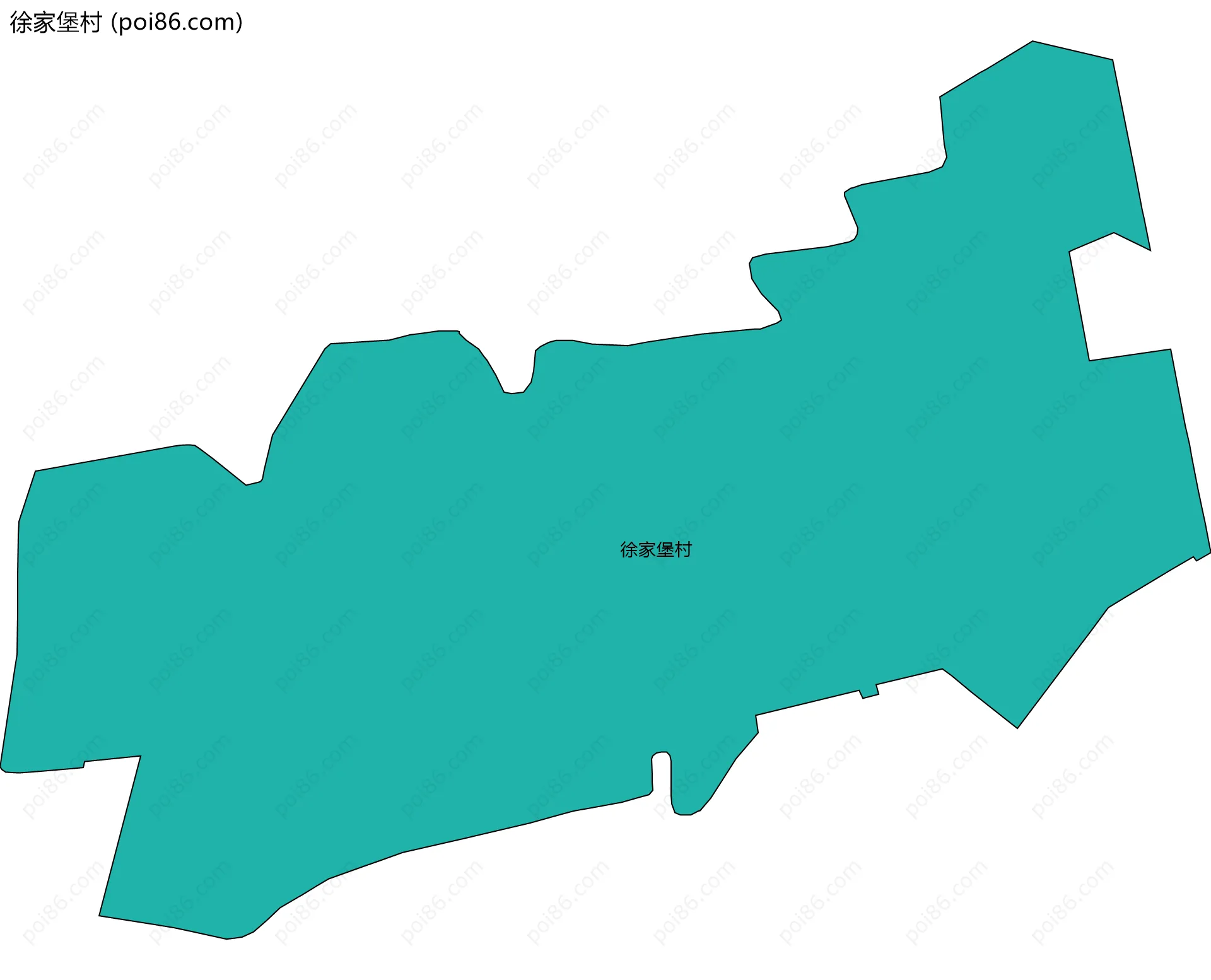 徐家堡村边界地图