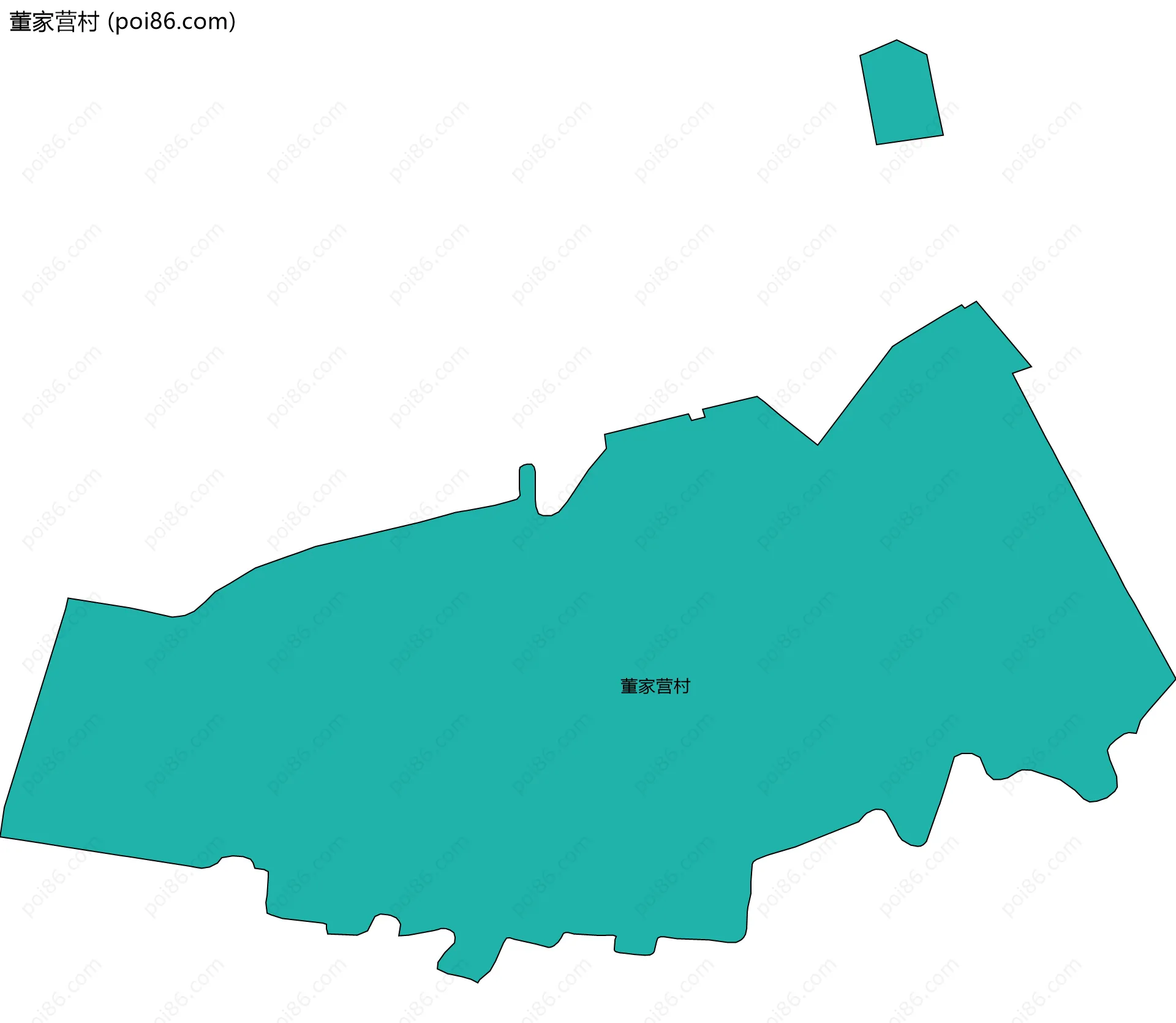 董家营村边界地图