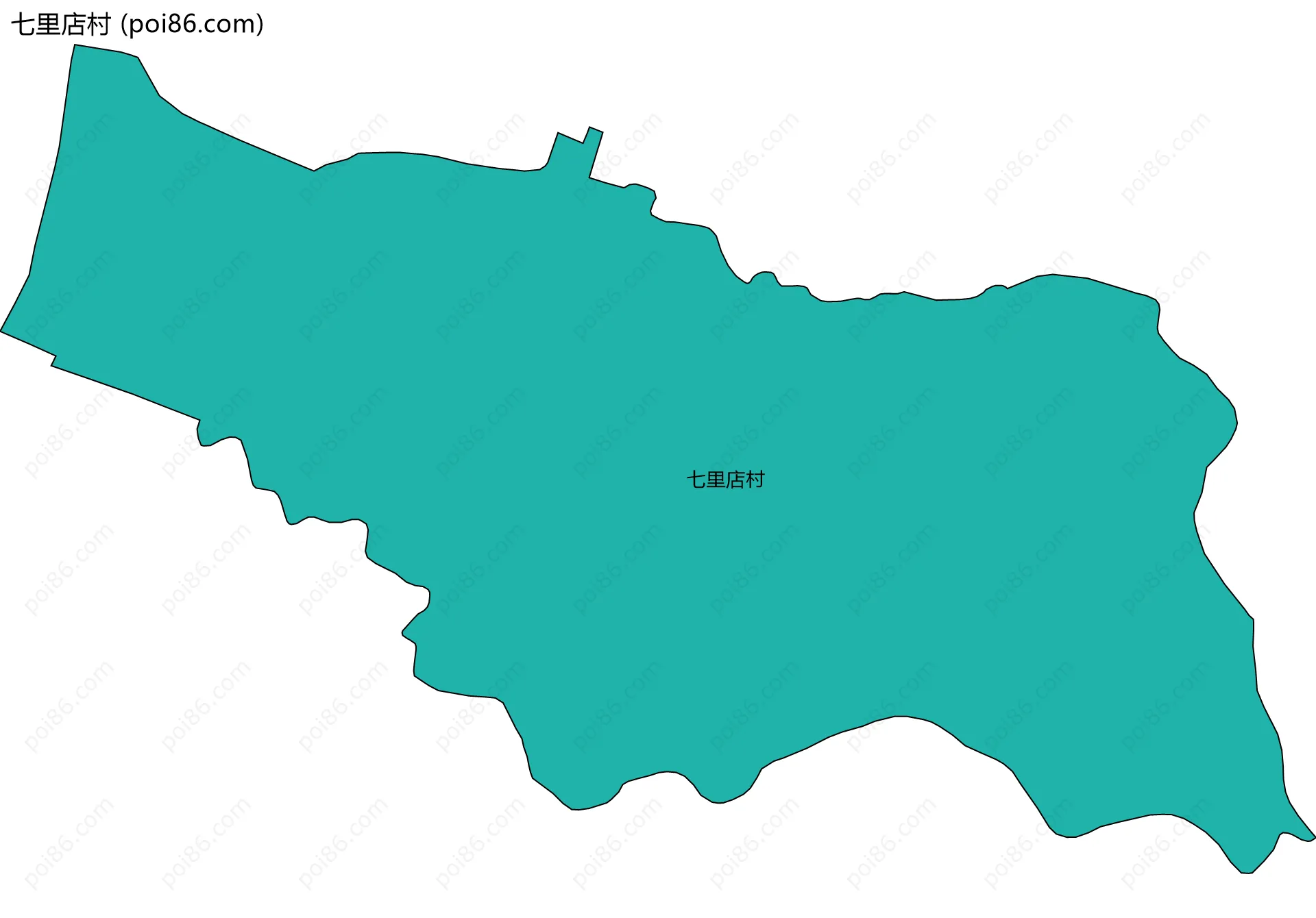七里店村边界地图