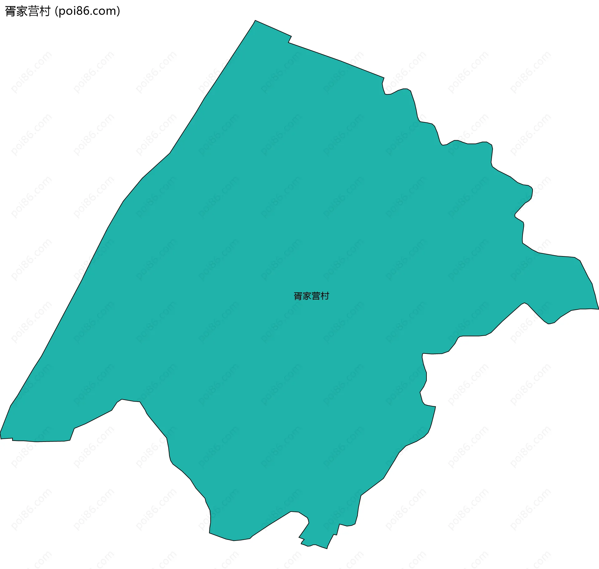 胥家营村边界地图