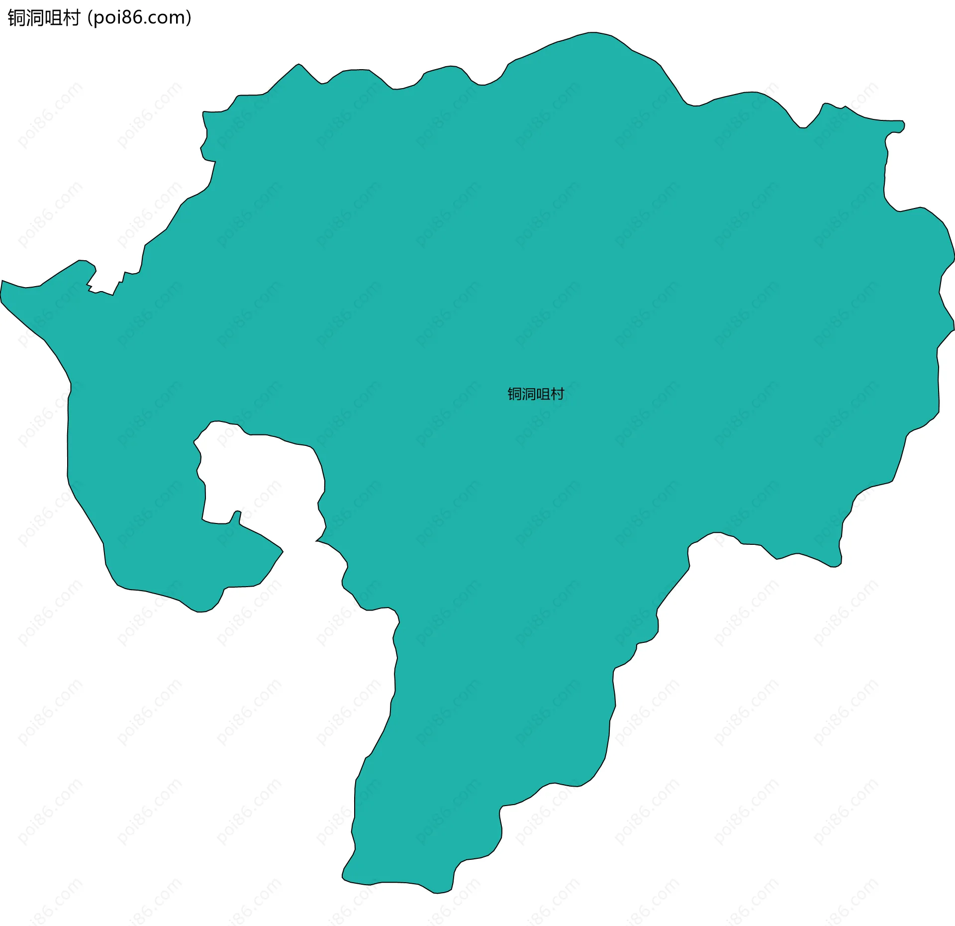 铜洞咀村边界地图