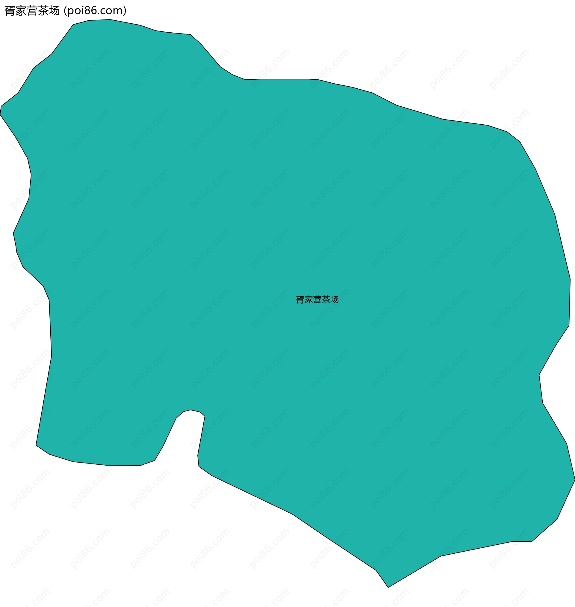 胥家营茶场边界地图