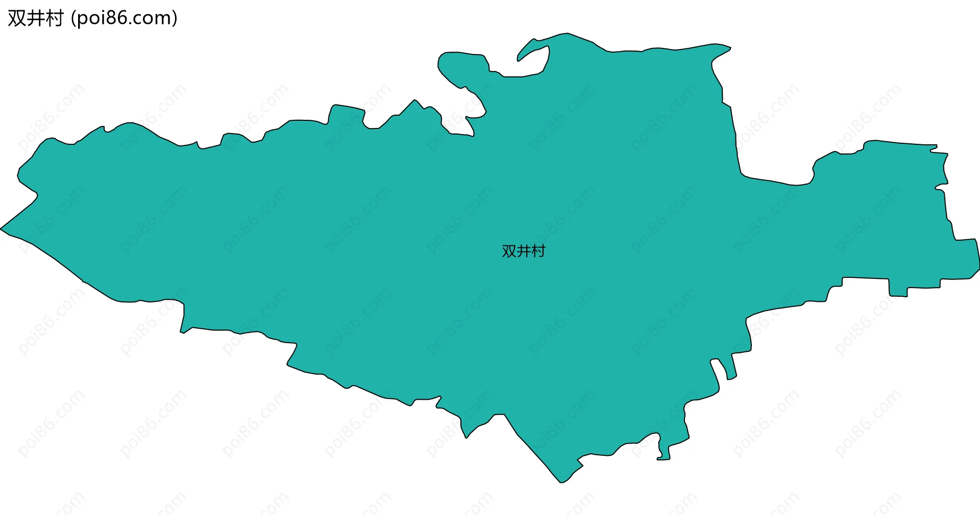 双井村边界地图