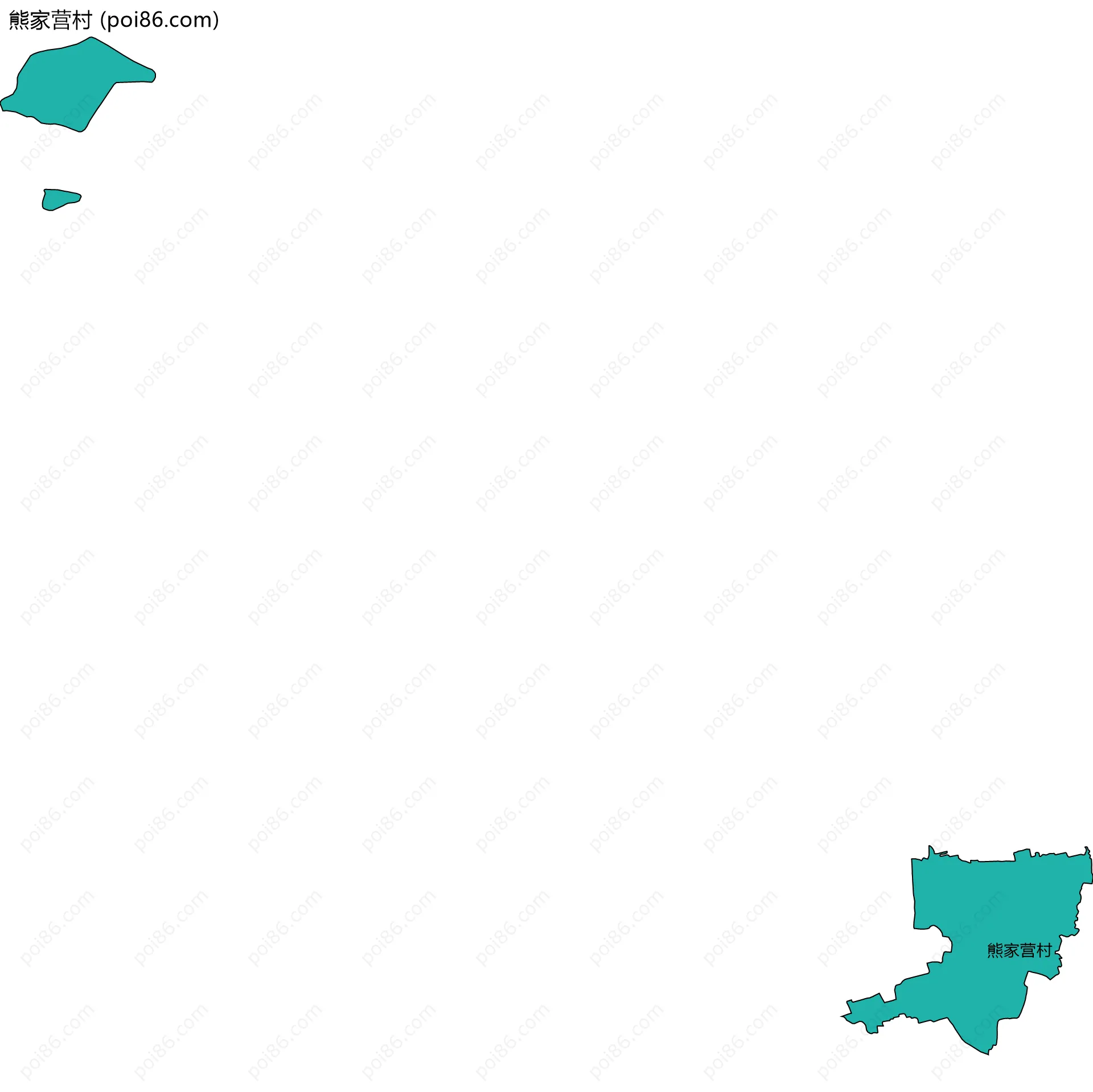 熊家营村边界地图