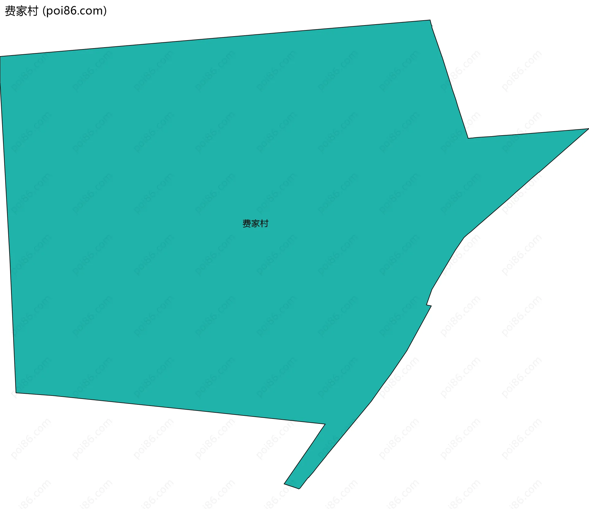 费家村边界地图