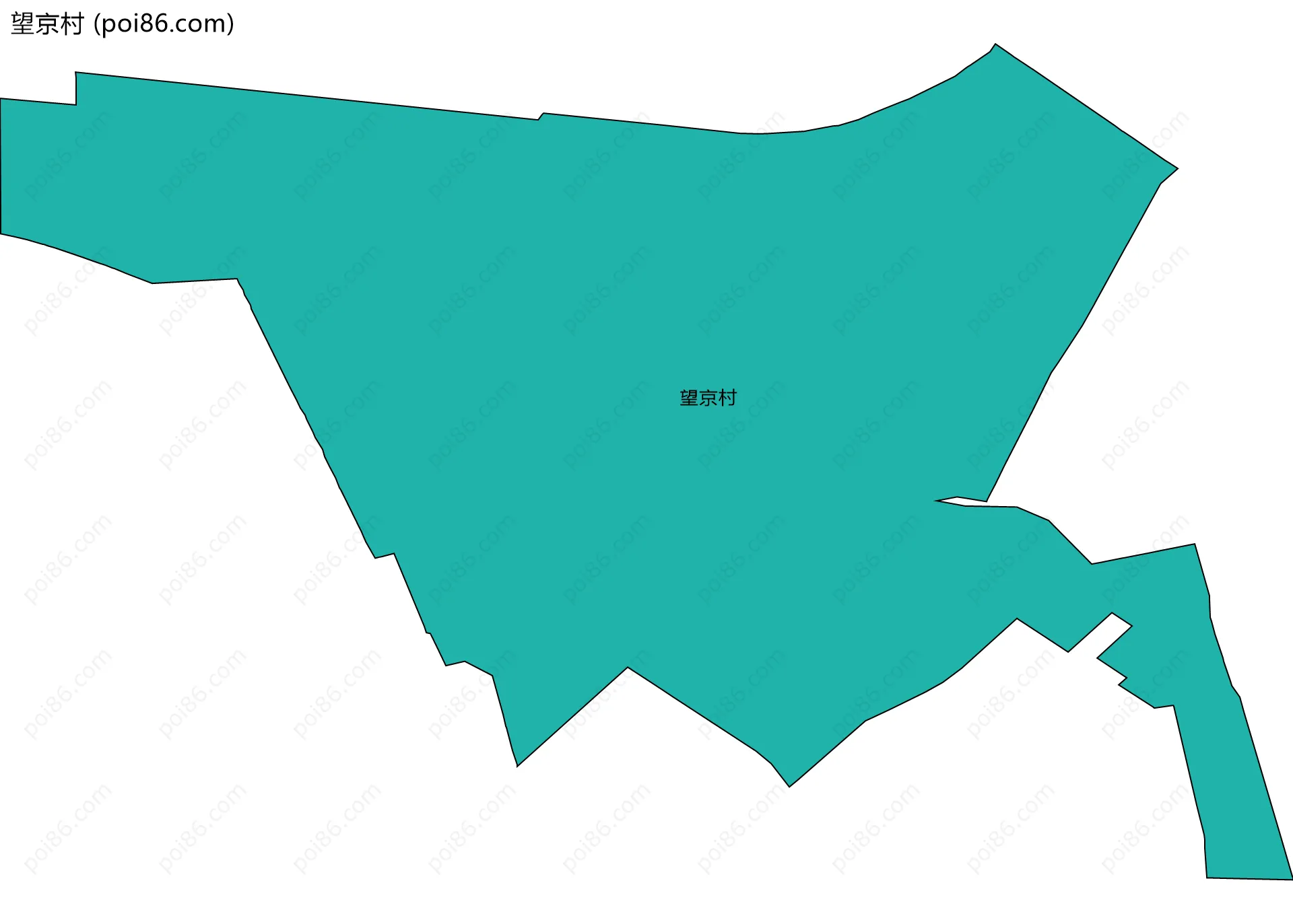 望京村边界地图