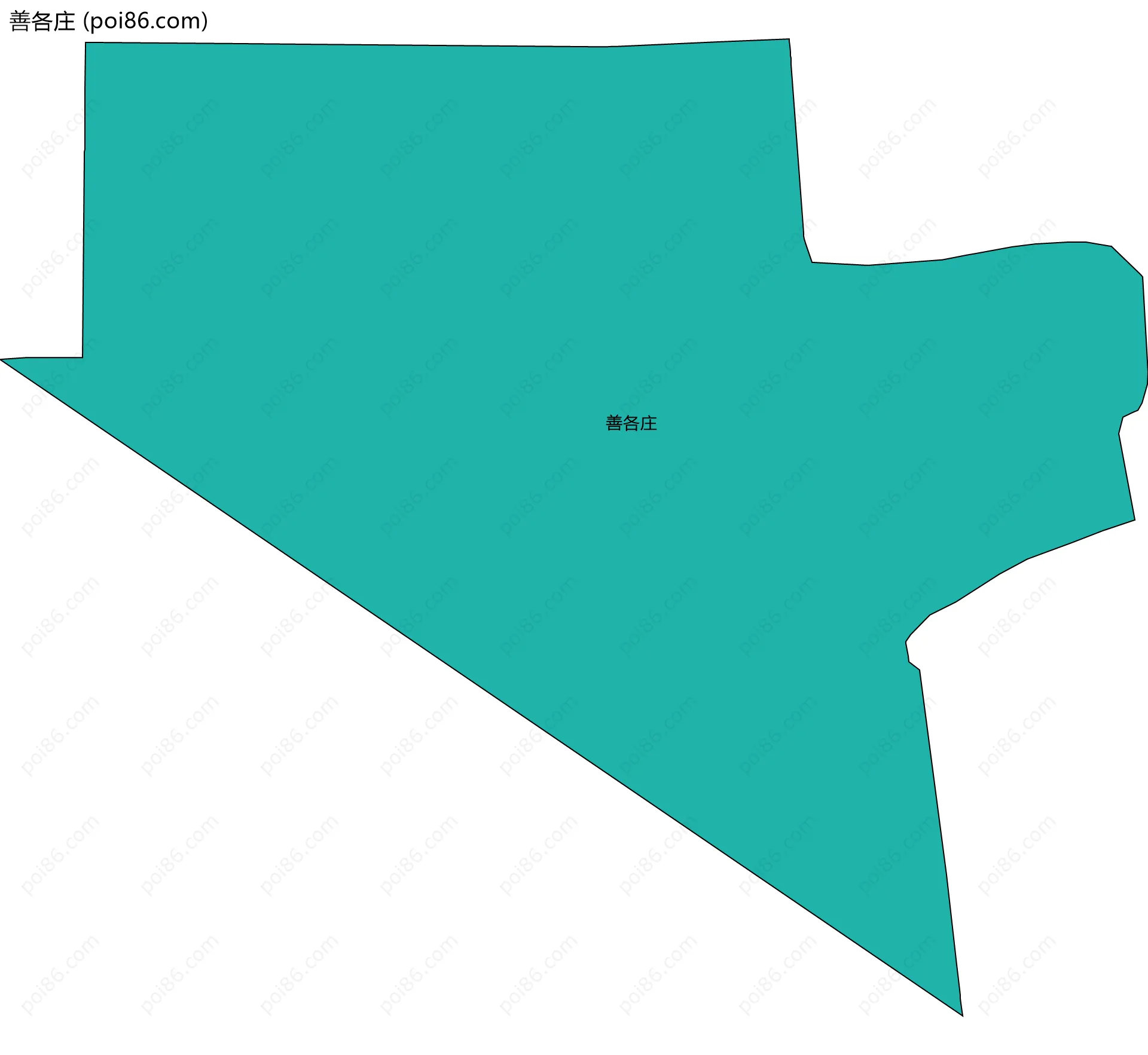 善各庄边界地图