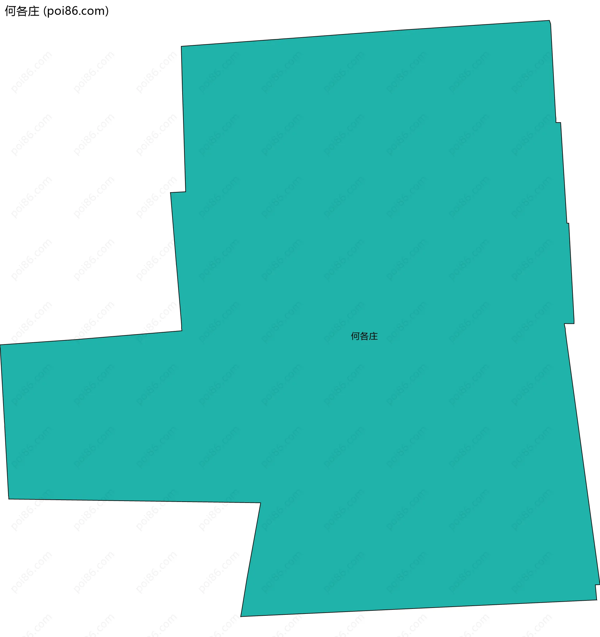 何各庄边界地图