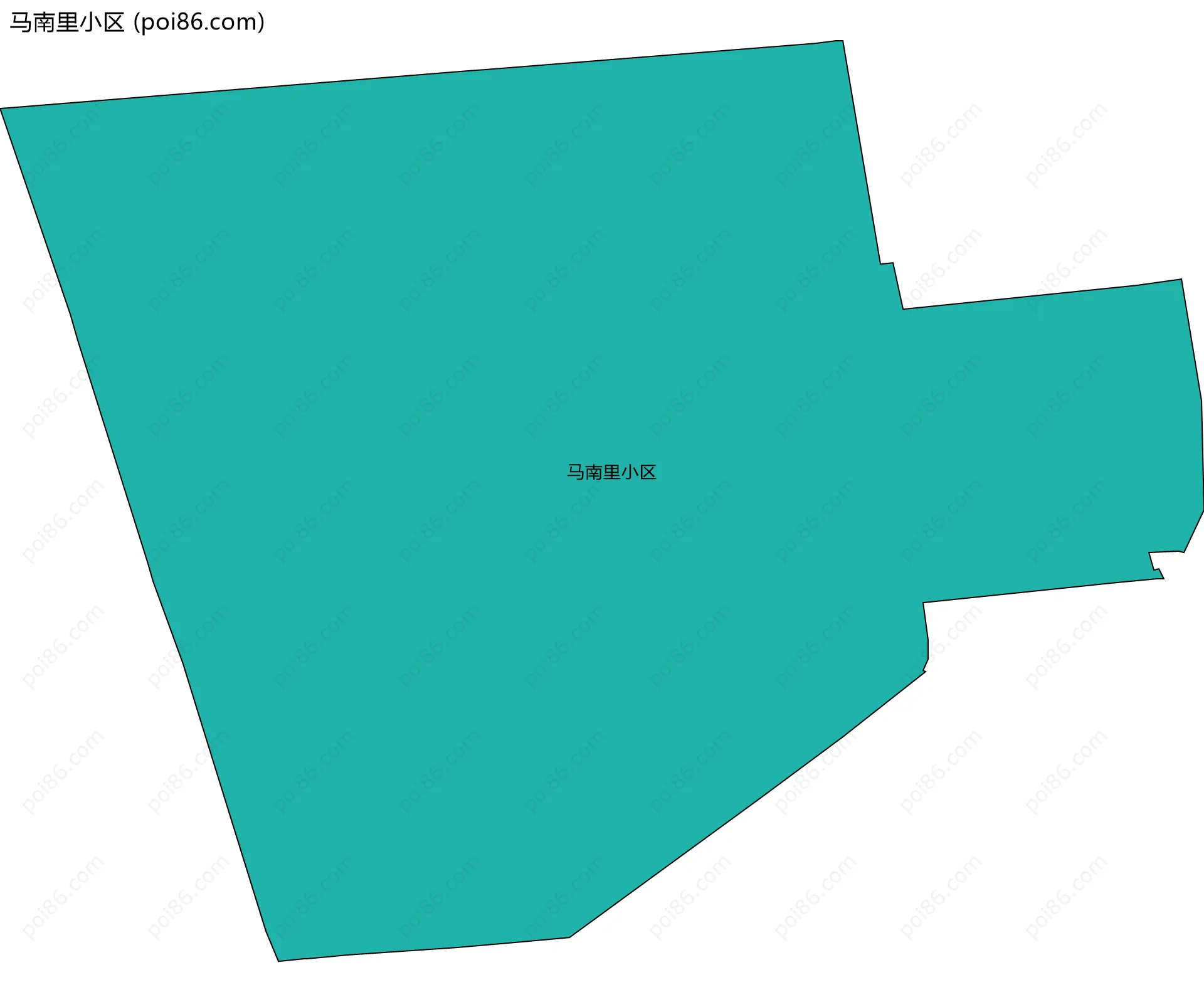 马南里小区边界地图