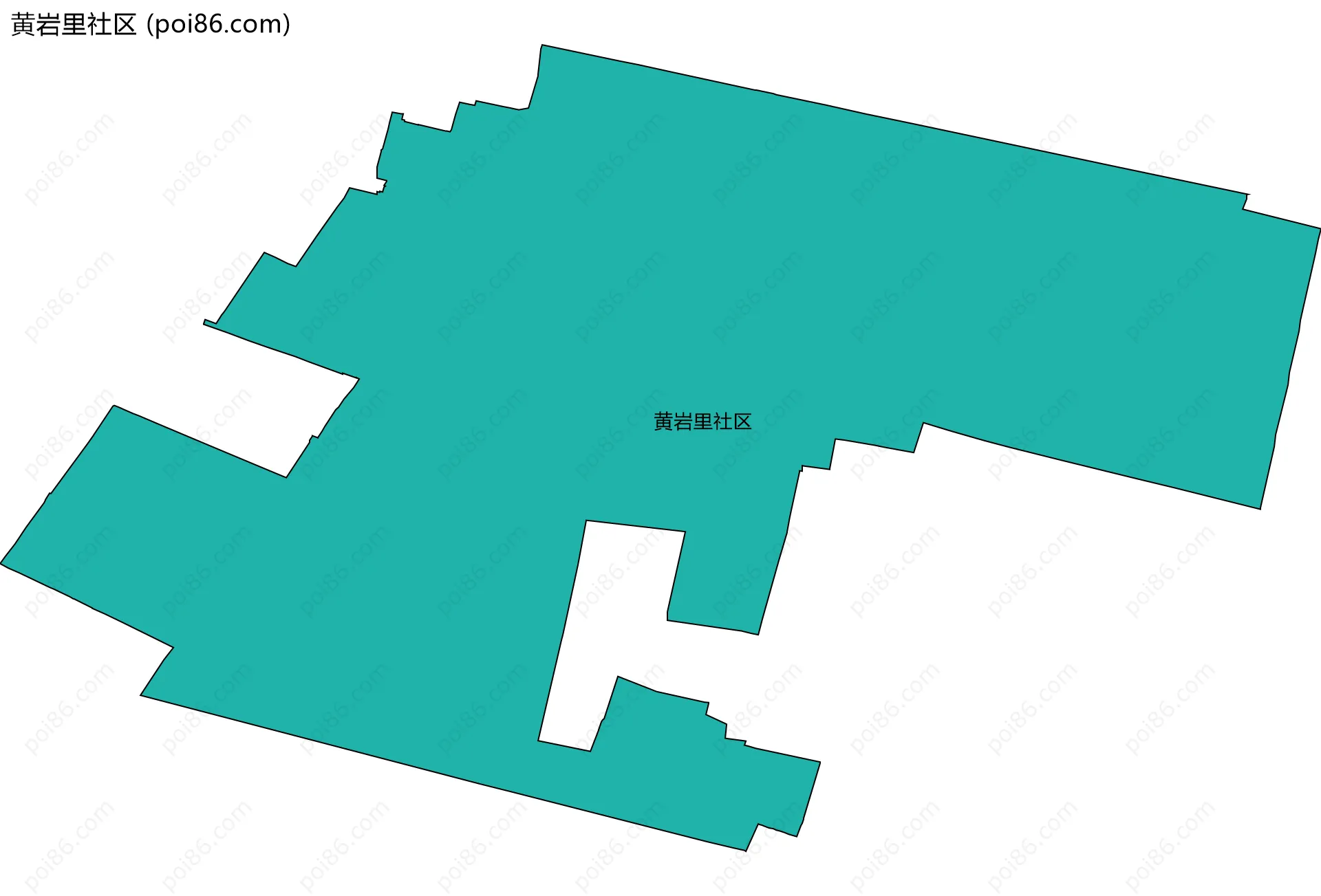 黄岩里社区边界地图
