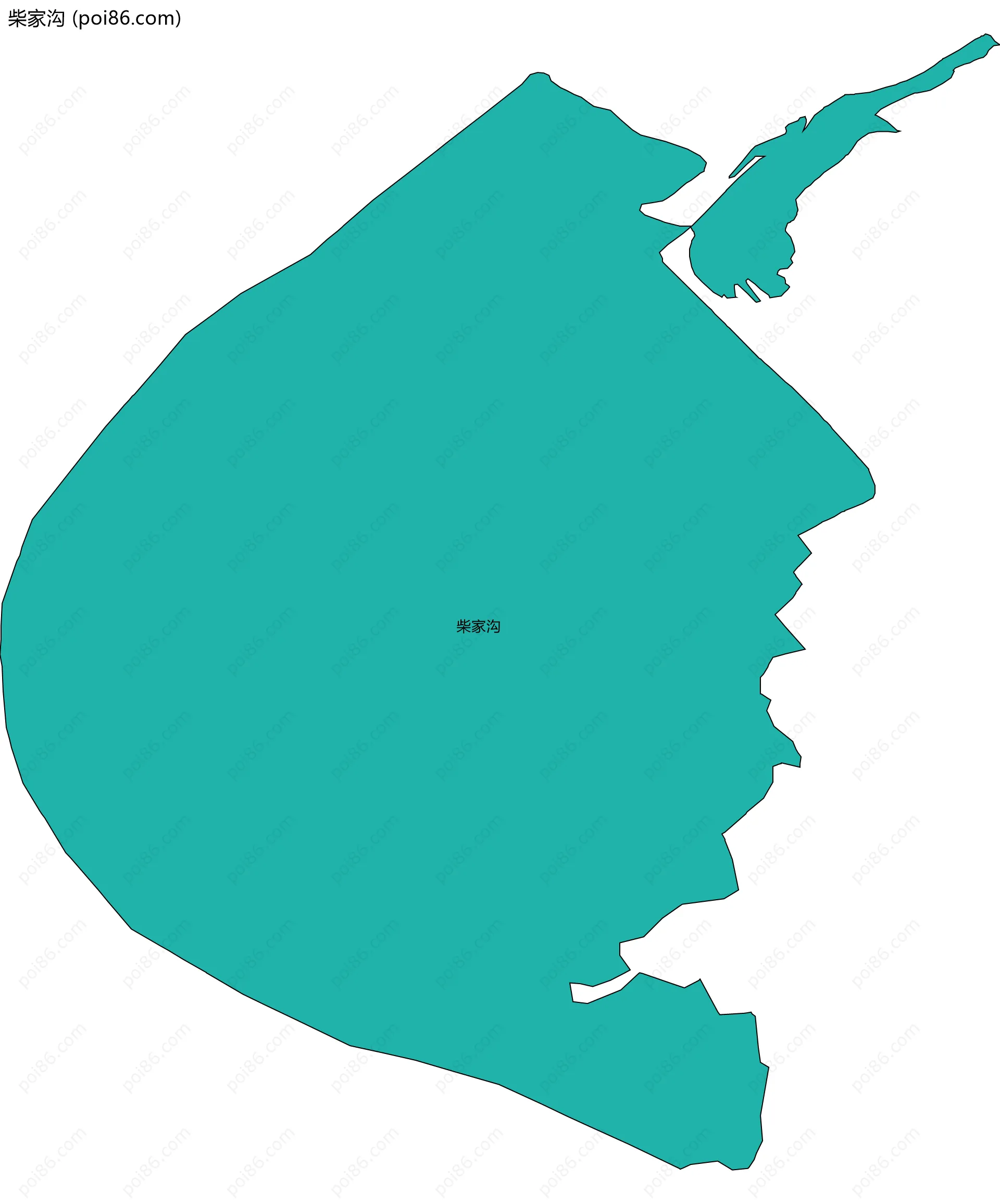 柴家沟边界地图