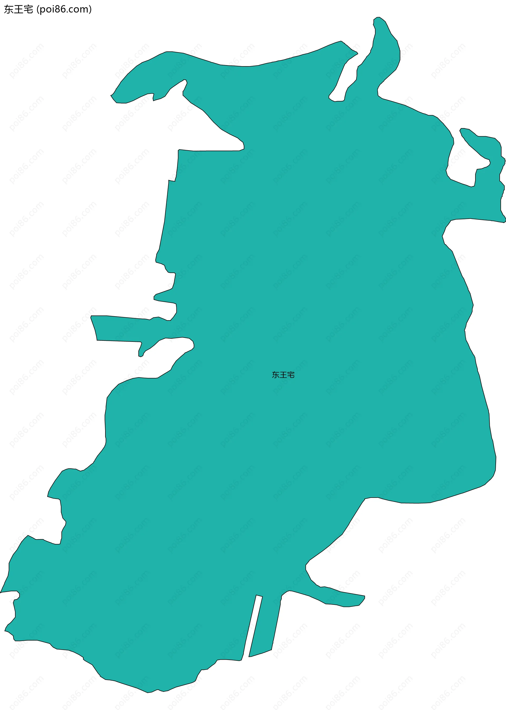 东王宅边界地图