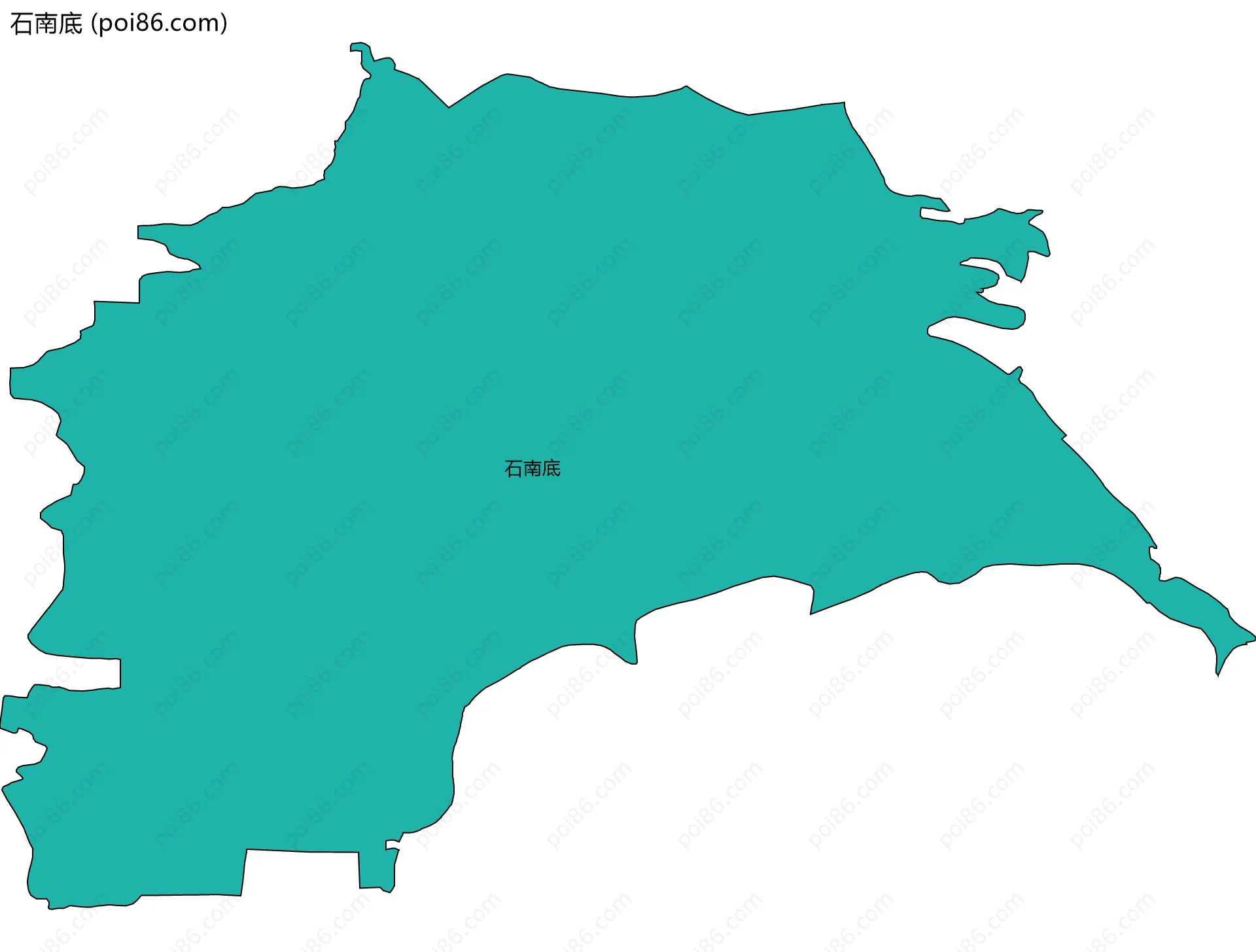 石南底边界地图