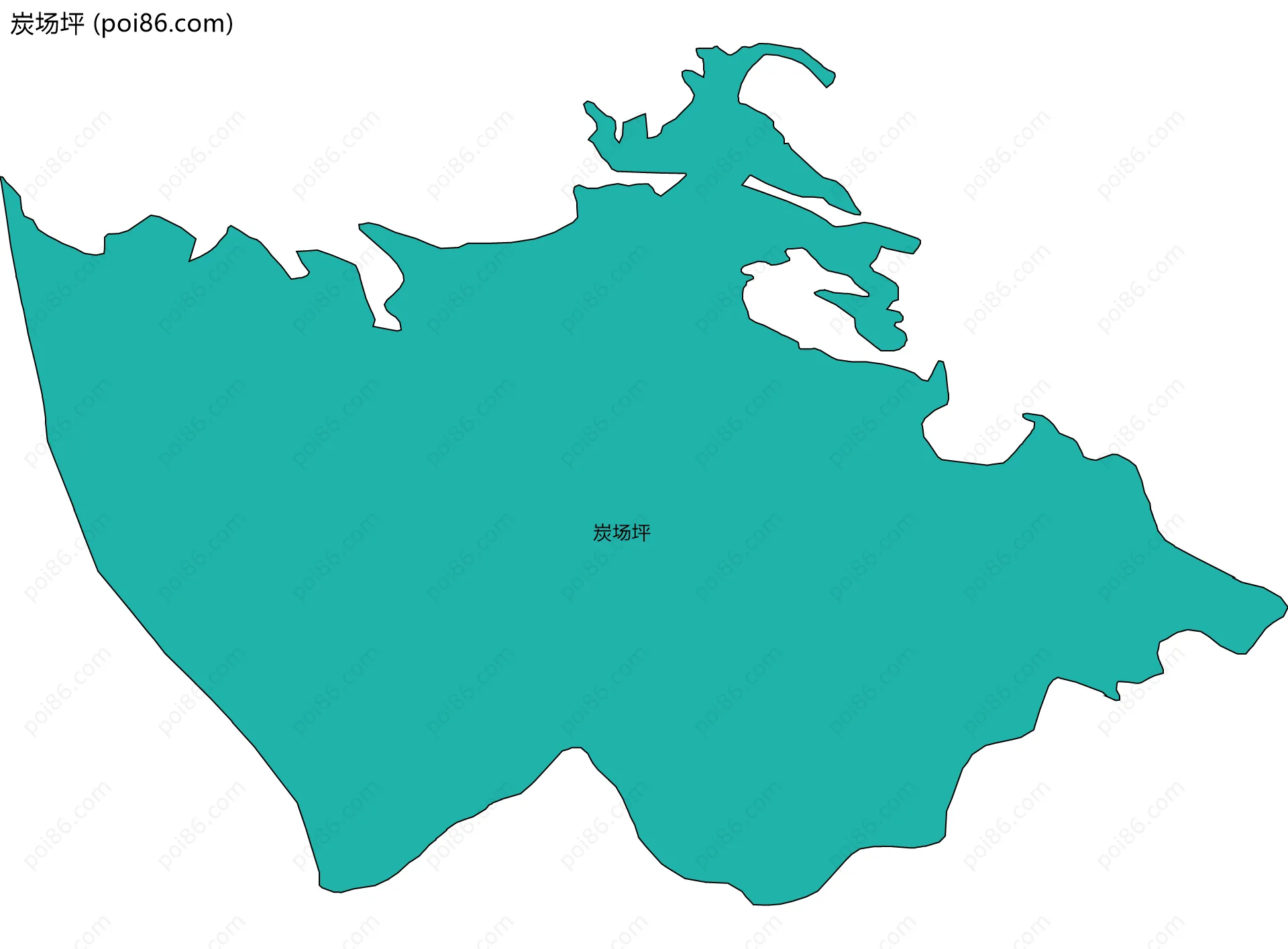 炭场坪边界地图