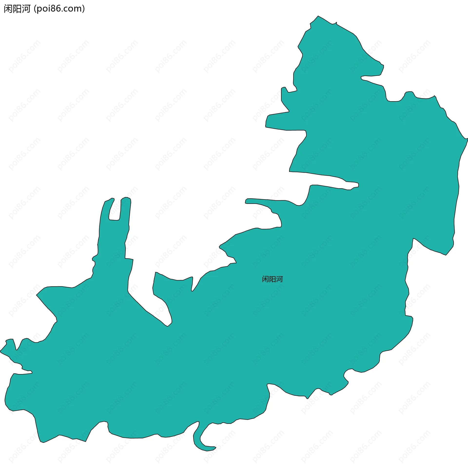 闲阳河边界地图