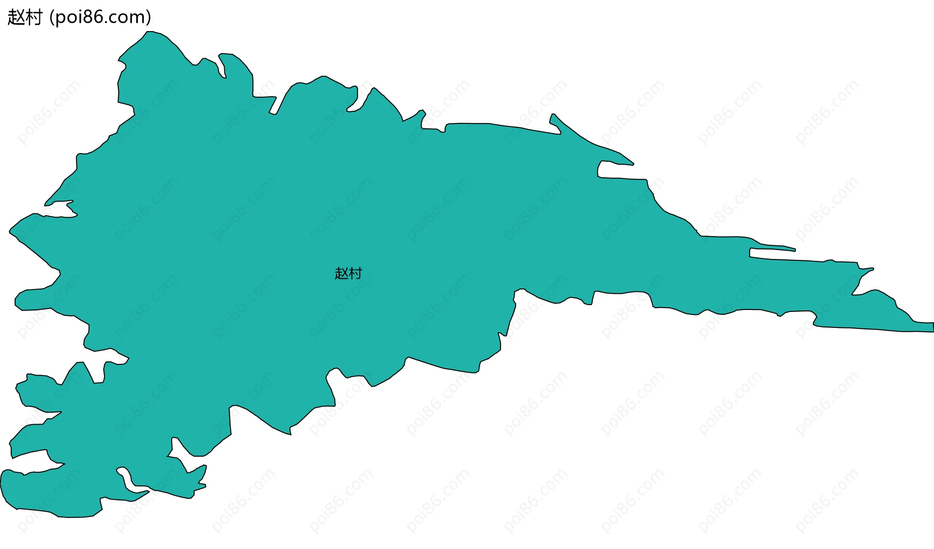赵村边界地图