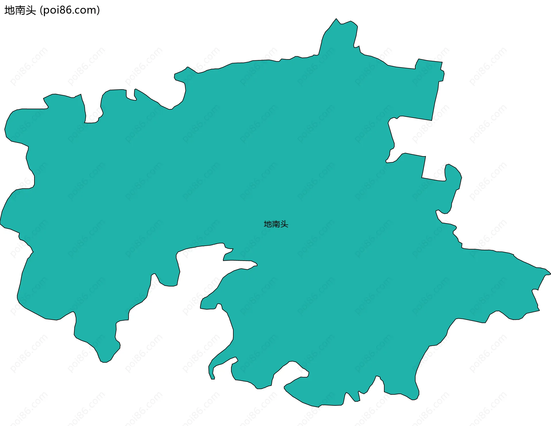 地南头边界地图