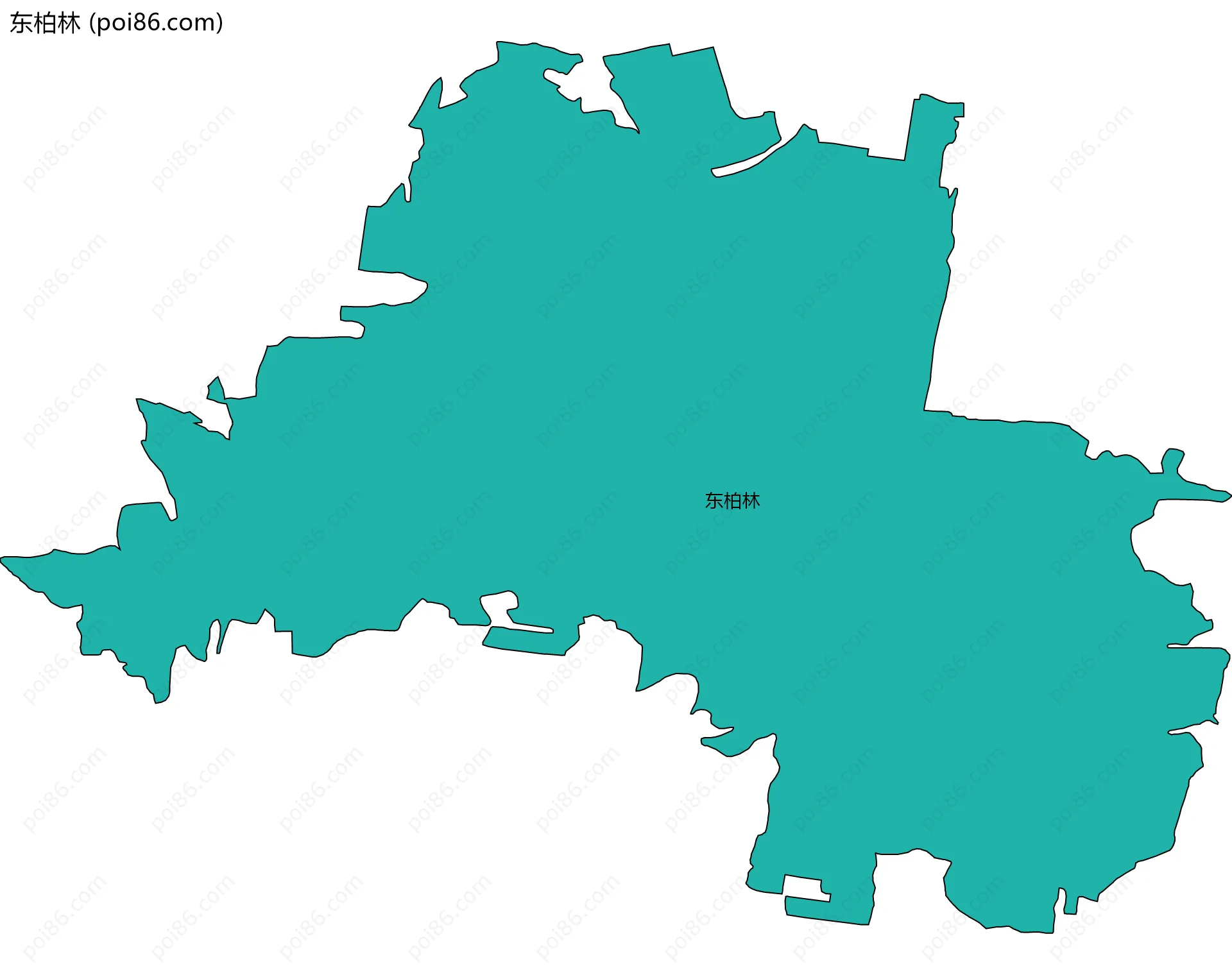 东柏林边界地图