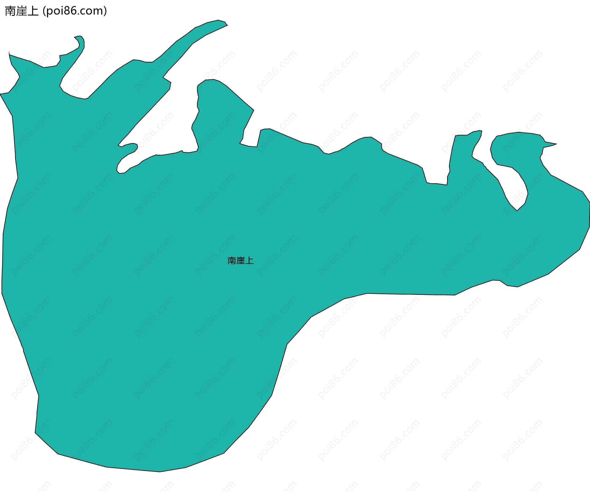 南崖上边界地图