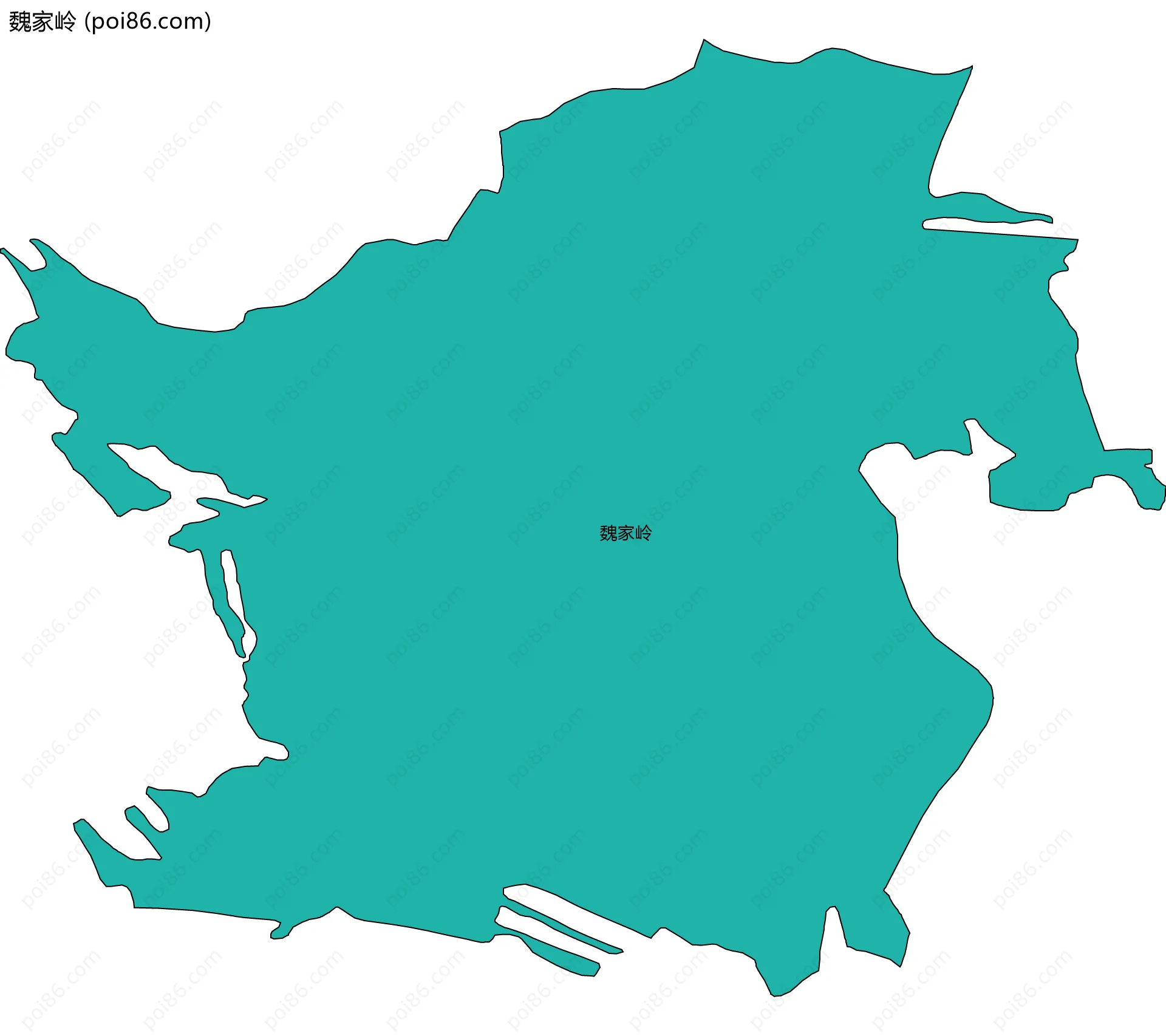 魏家岭边界地图