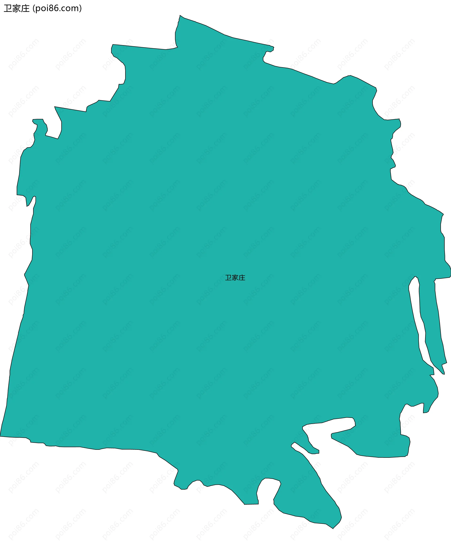 卫家庄边界地图