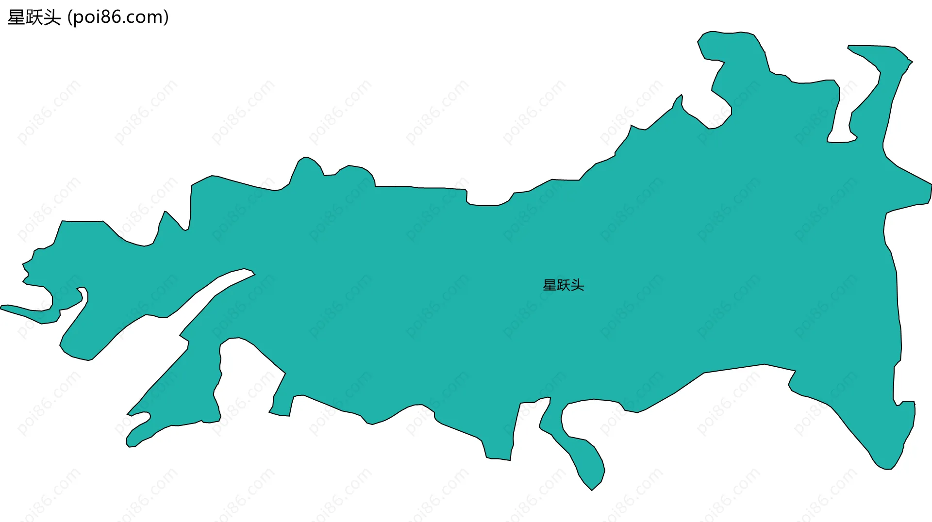 星跃头边界地图