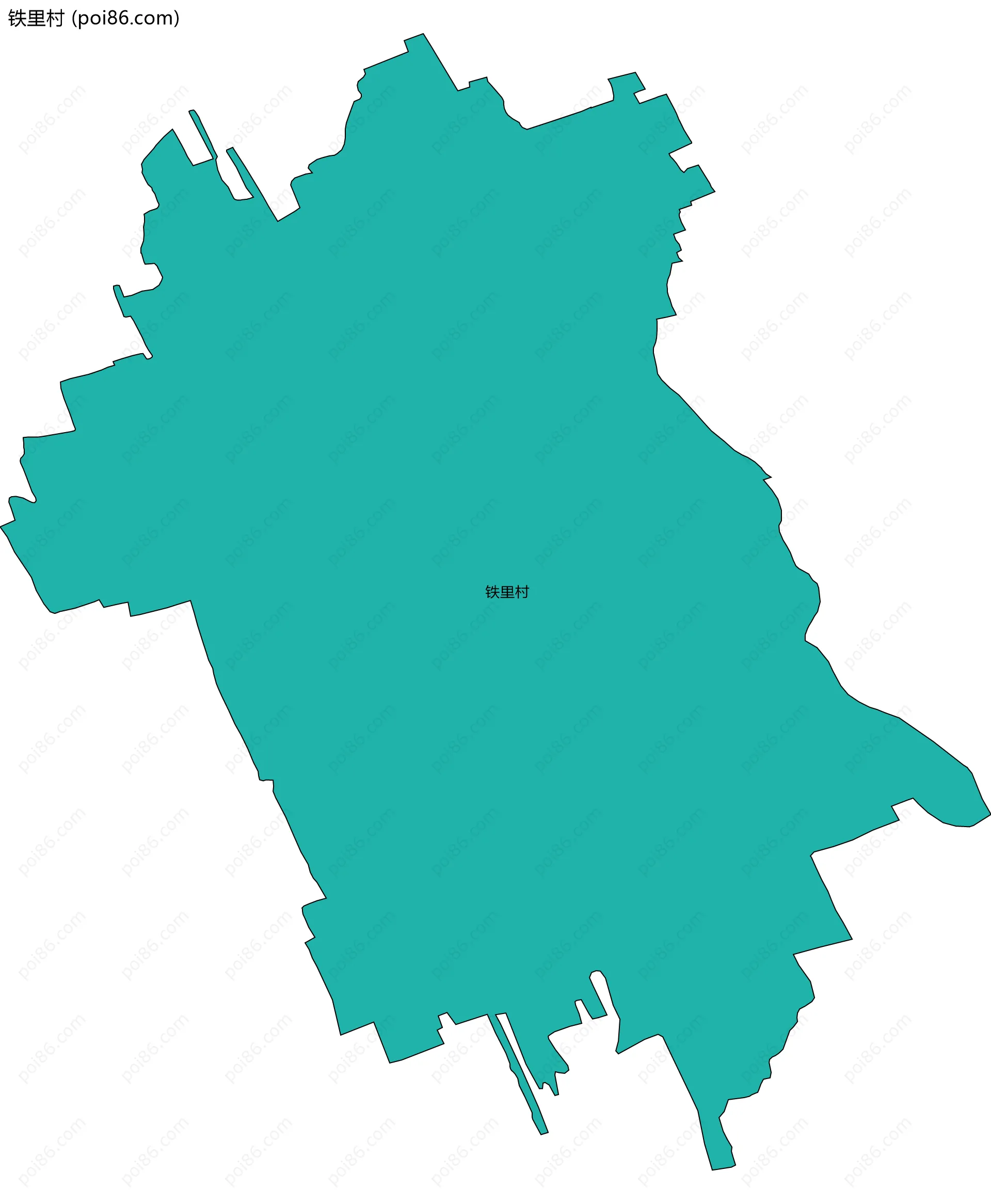铁里村边界地图