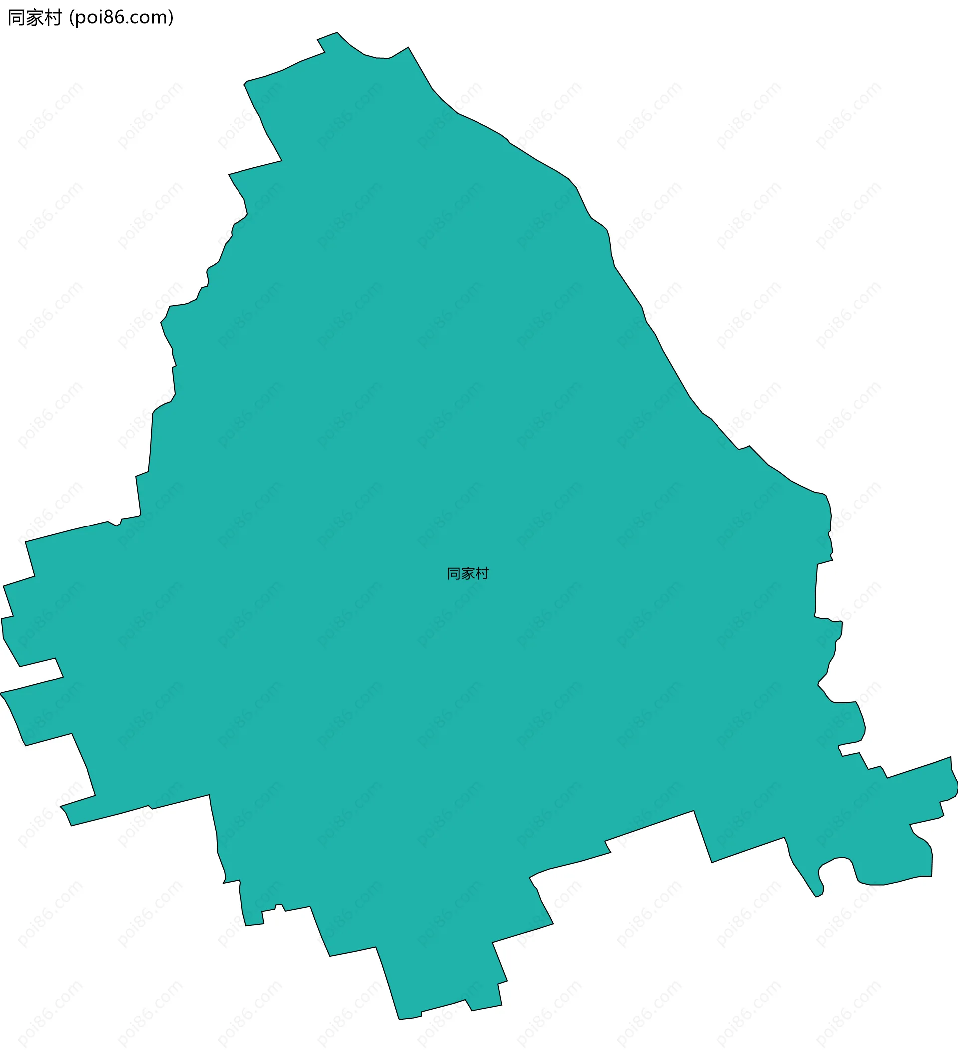 同家村边界地图