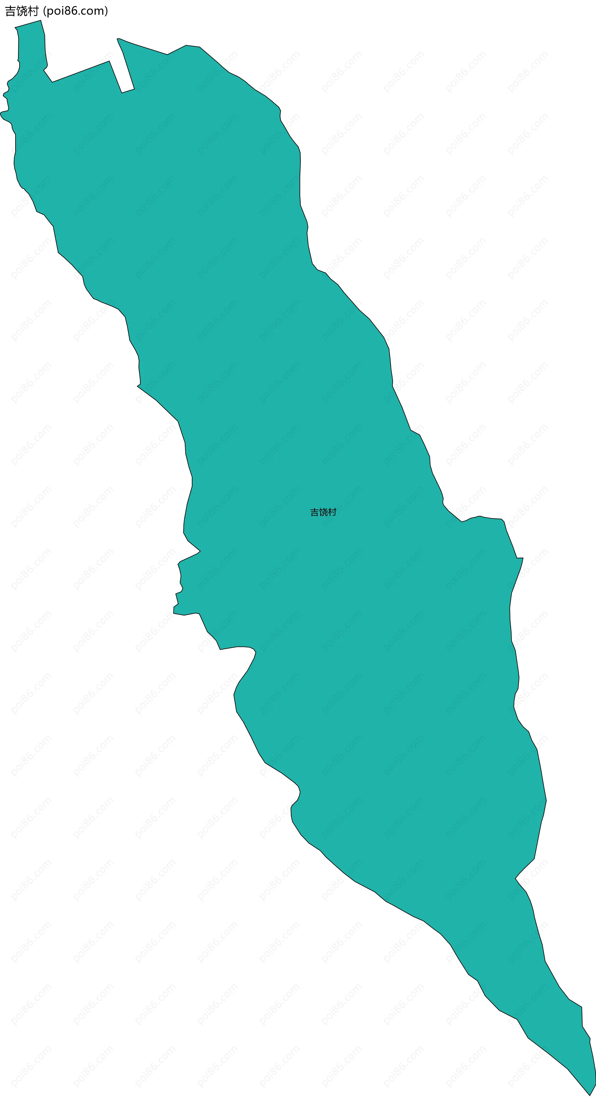 吉饶村边界地图