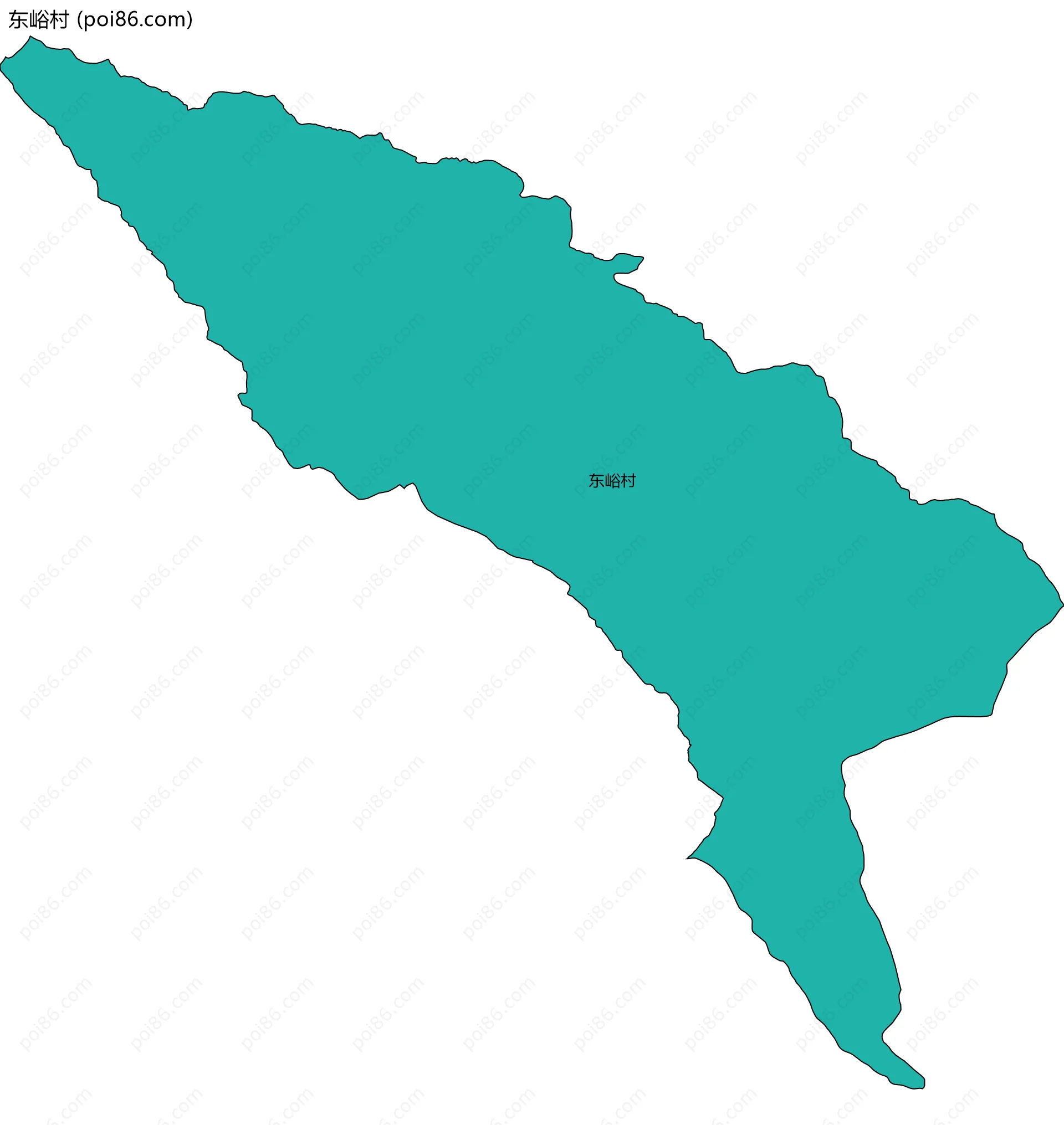 东峪村边界地图