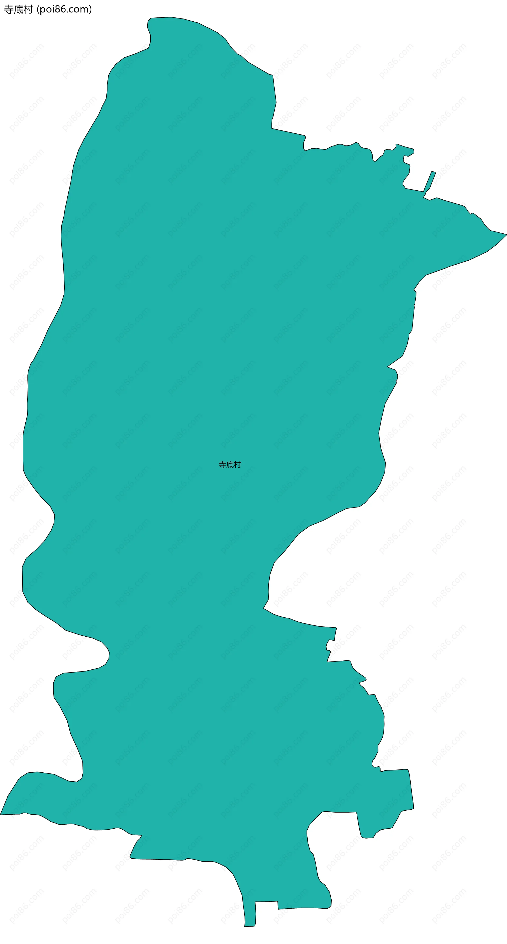 寺底村边界地图