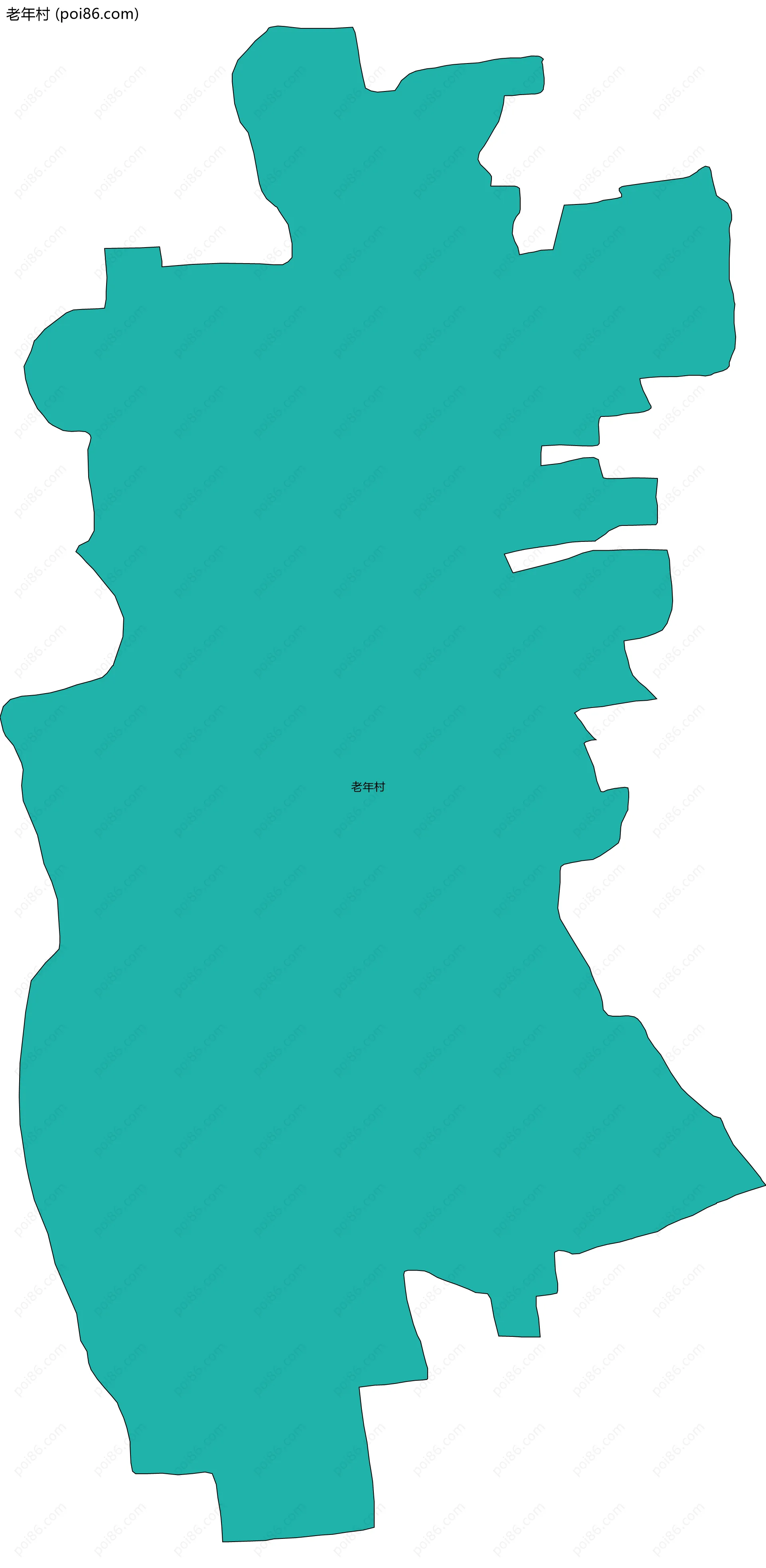 老年村边界地图
