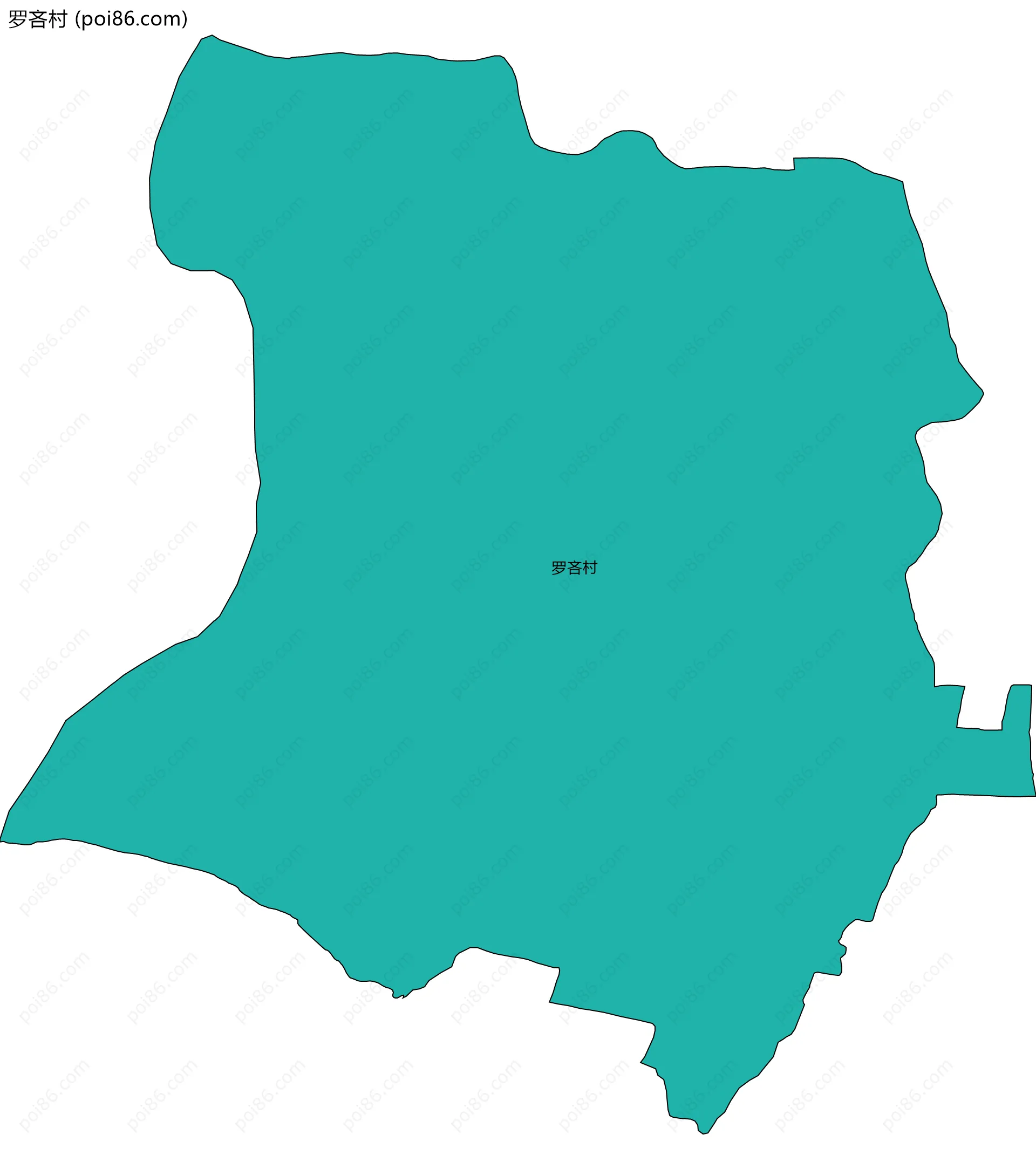 罗吝村边界地图