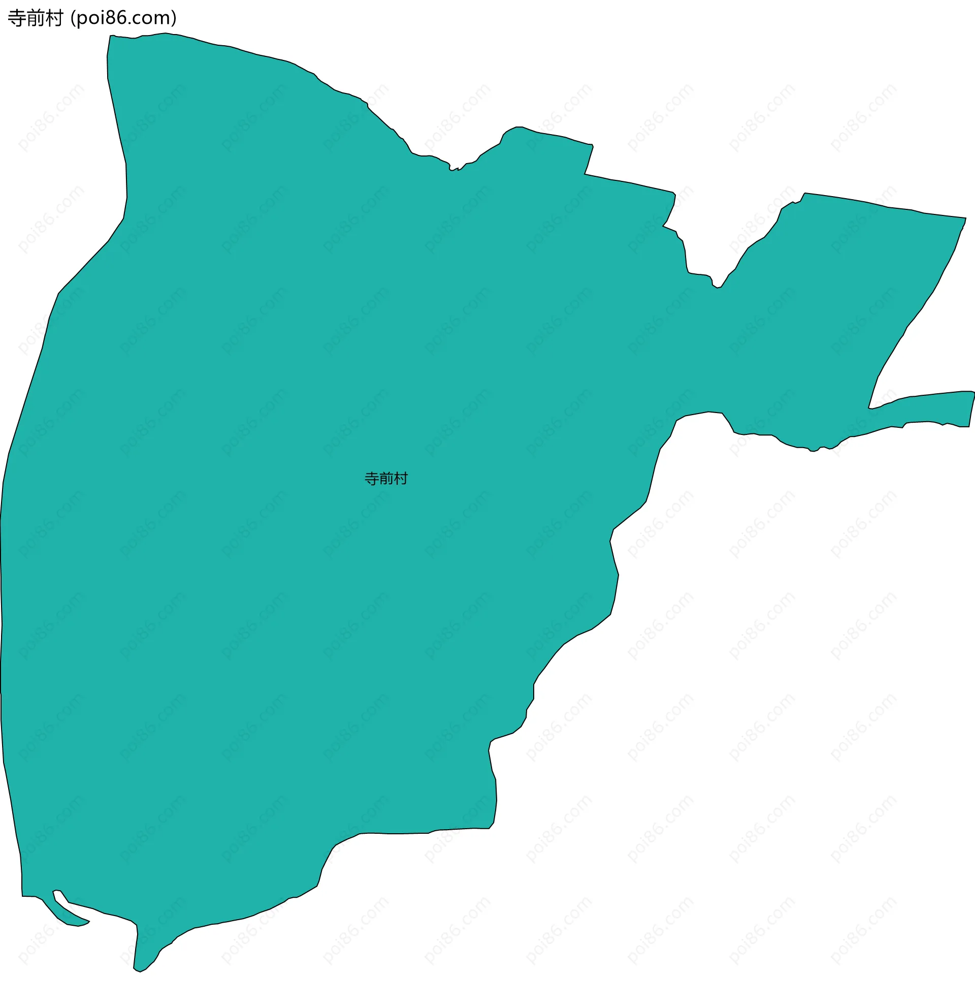 寺前村边界地图