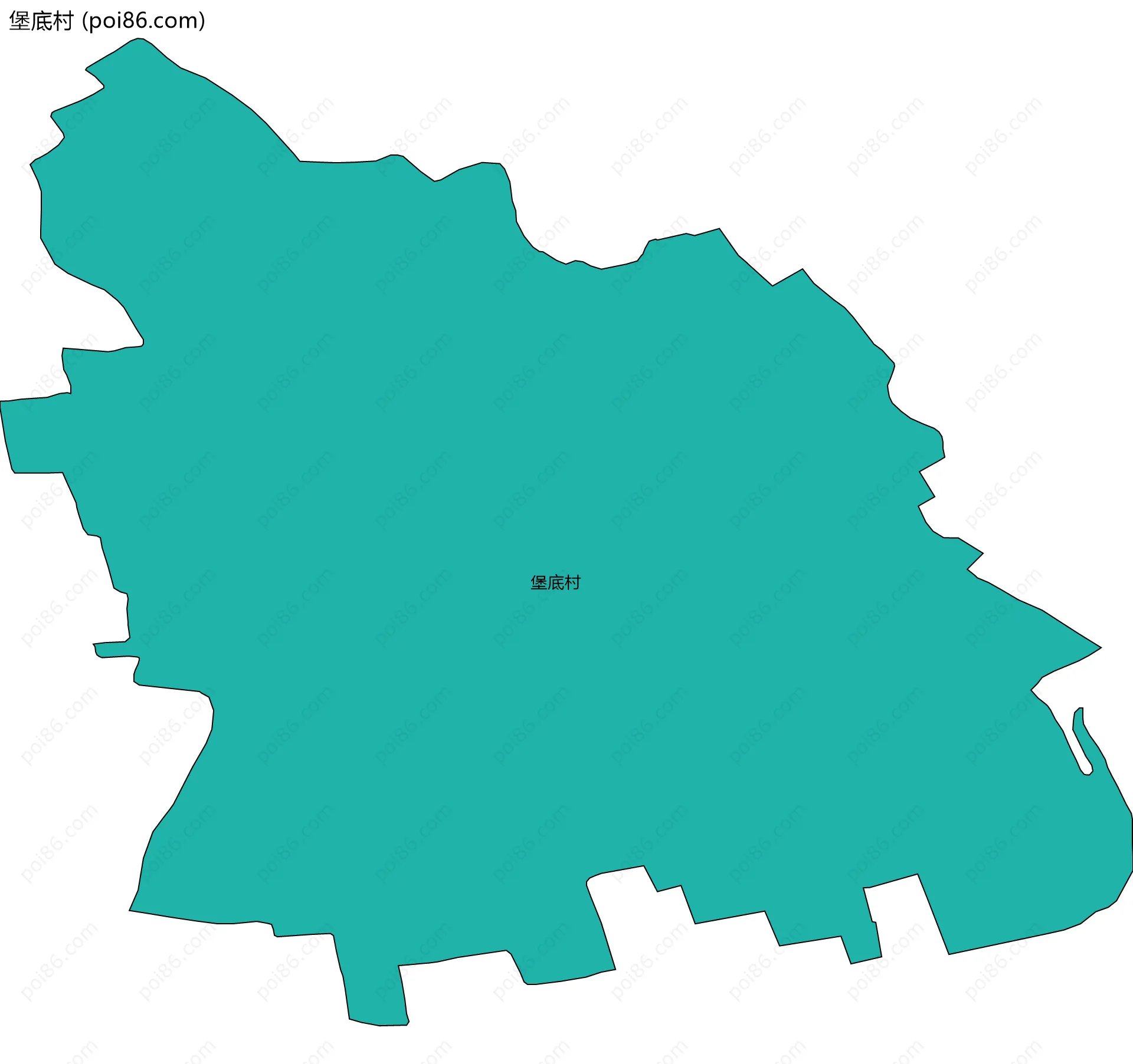 堡底村边界地图