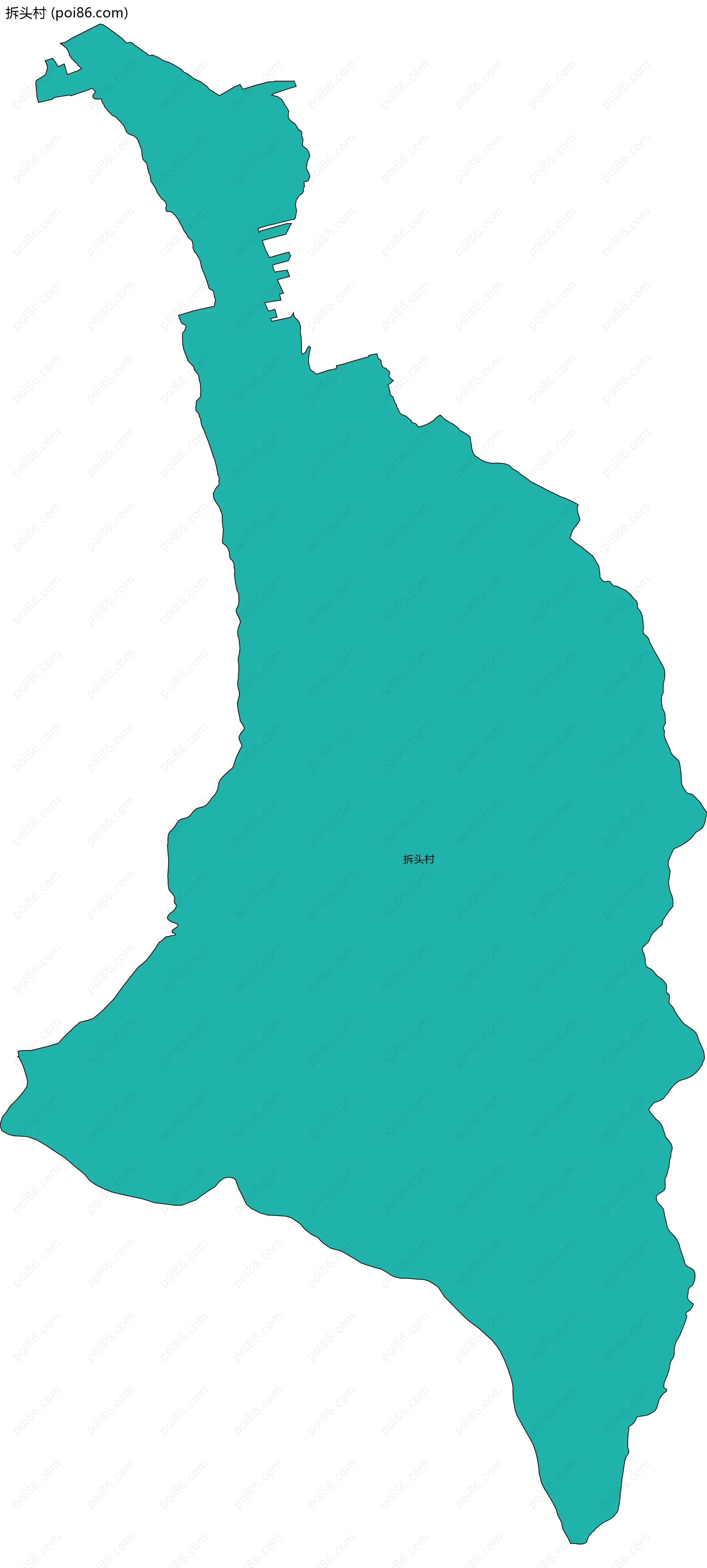 拆头村边界地图