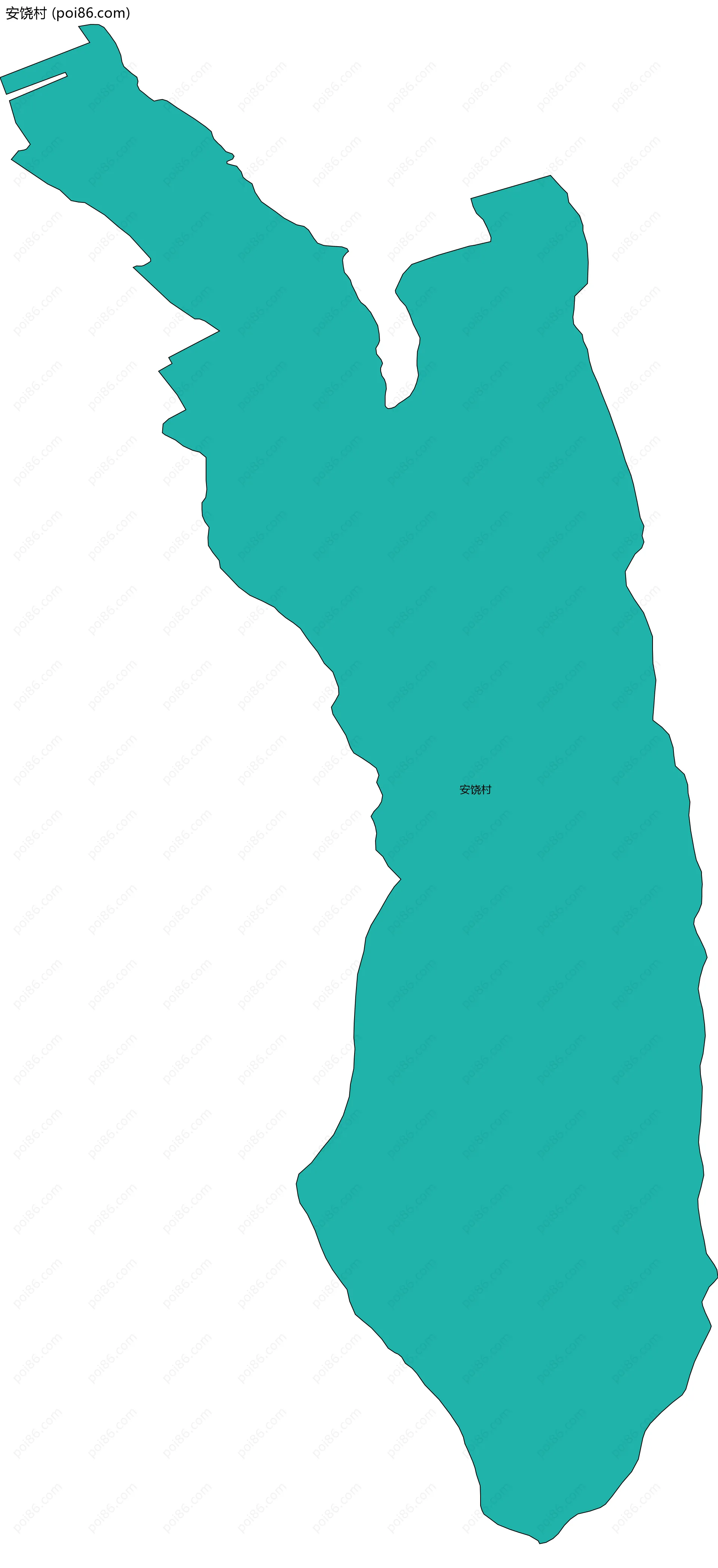 安饶村边界地图